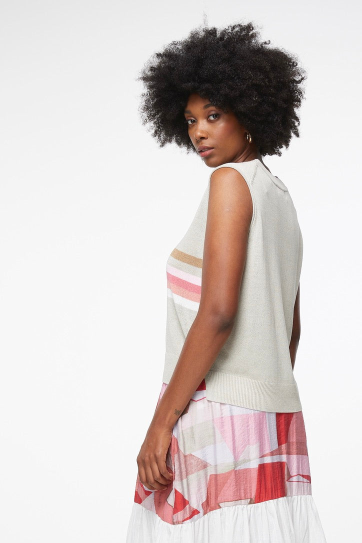 Stripe Detail Vest