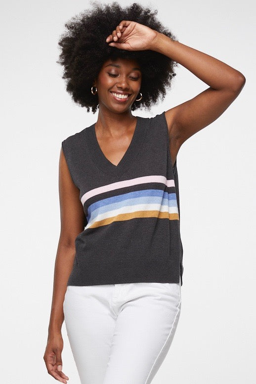Stripe Detail Vest