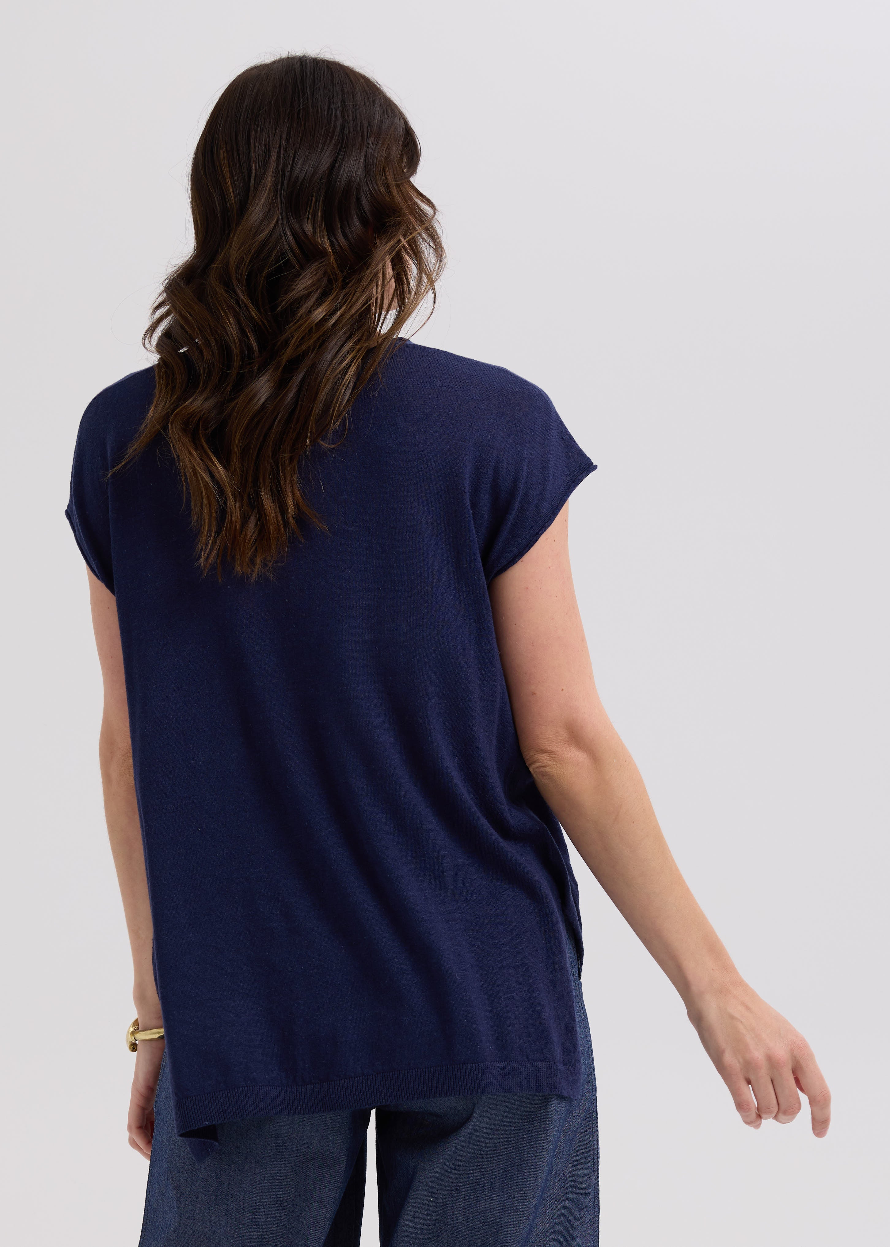 Linen Drape Top