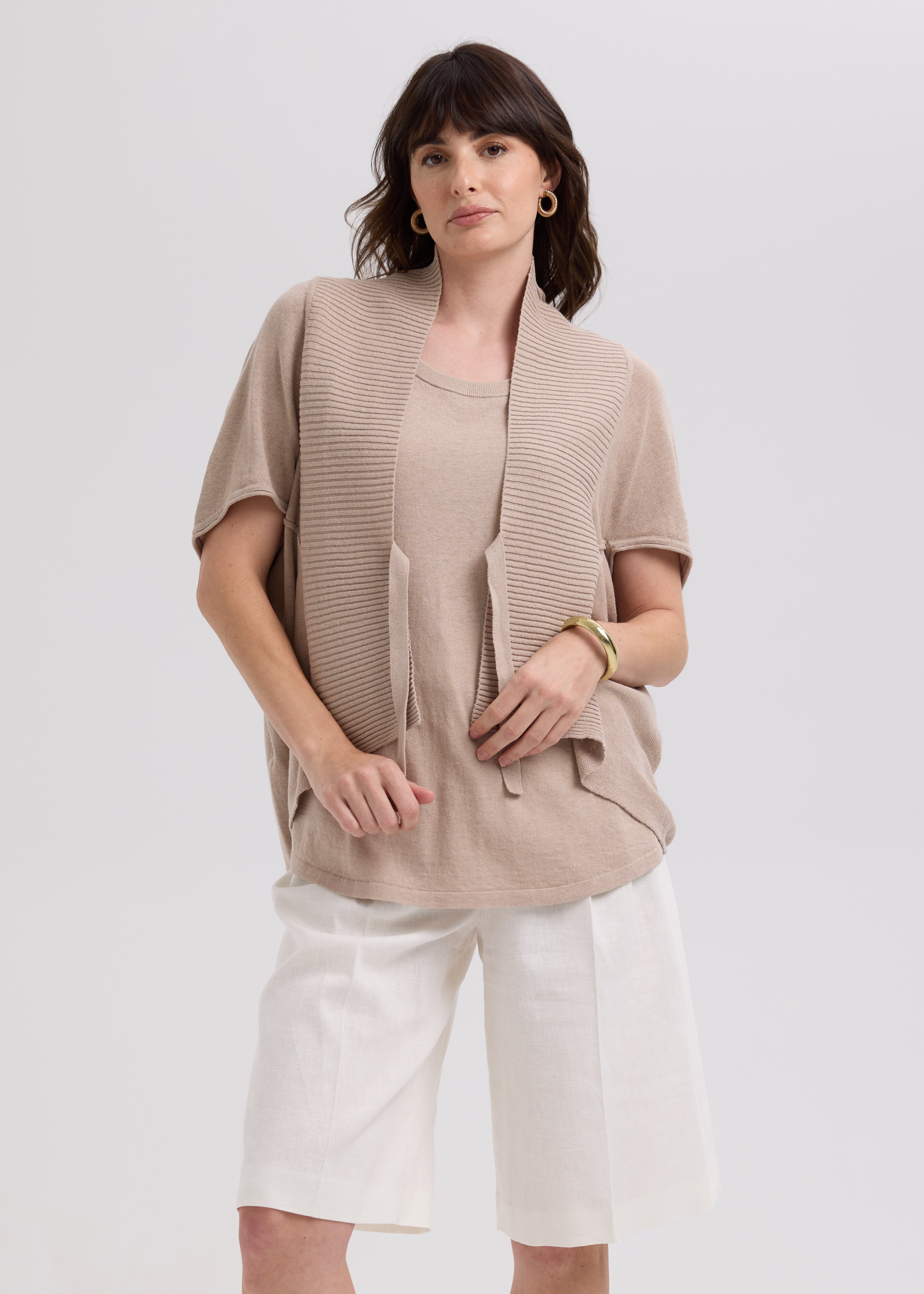 Linen Tie Cardi