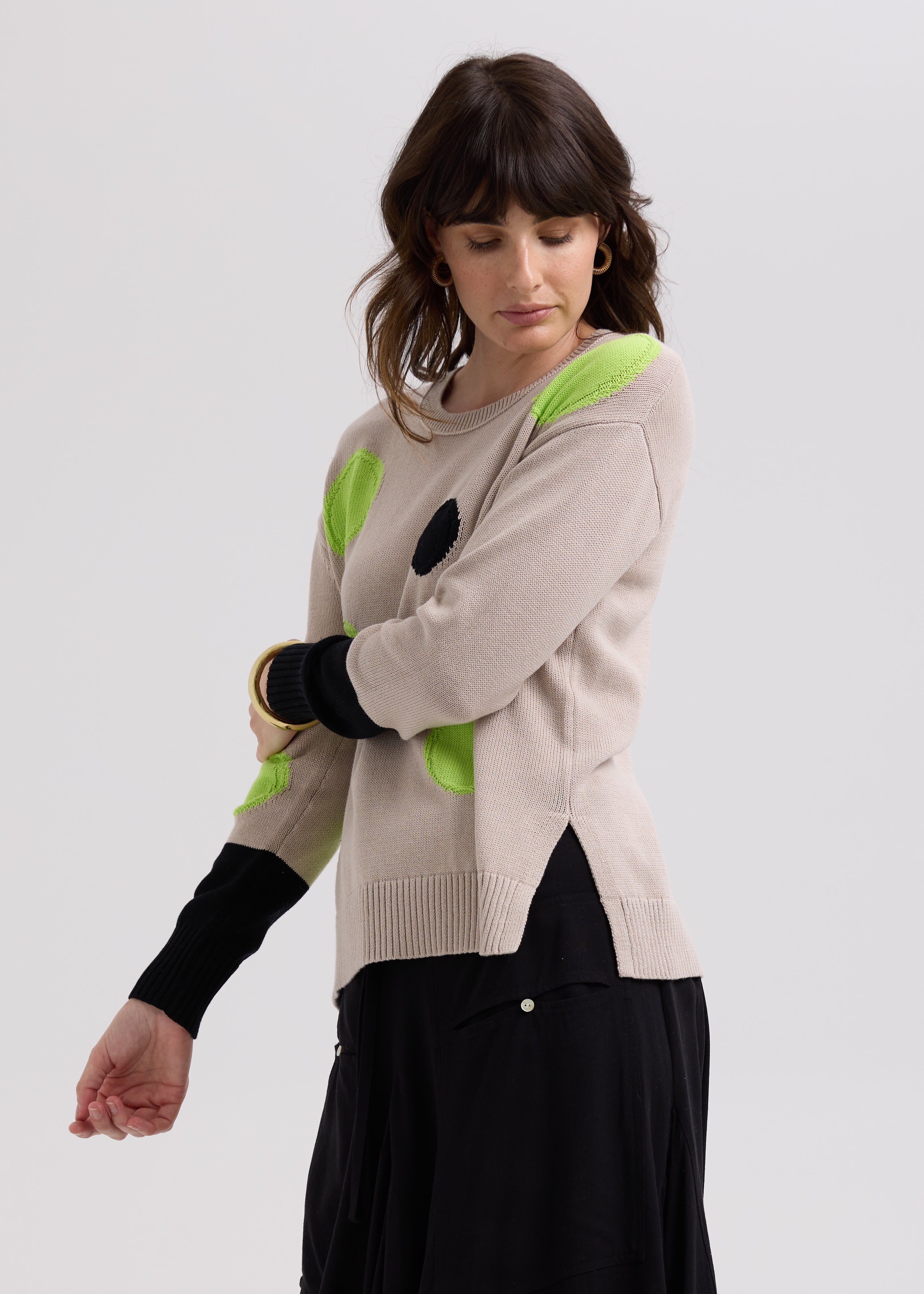Spots Intarsia Jumper