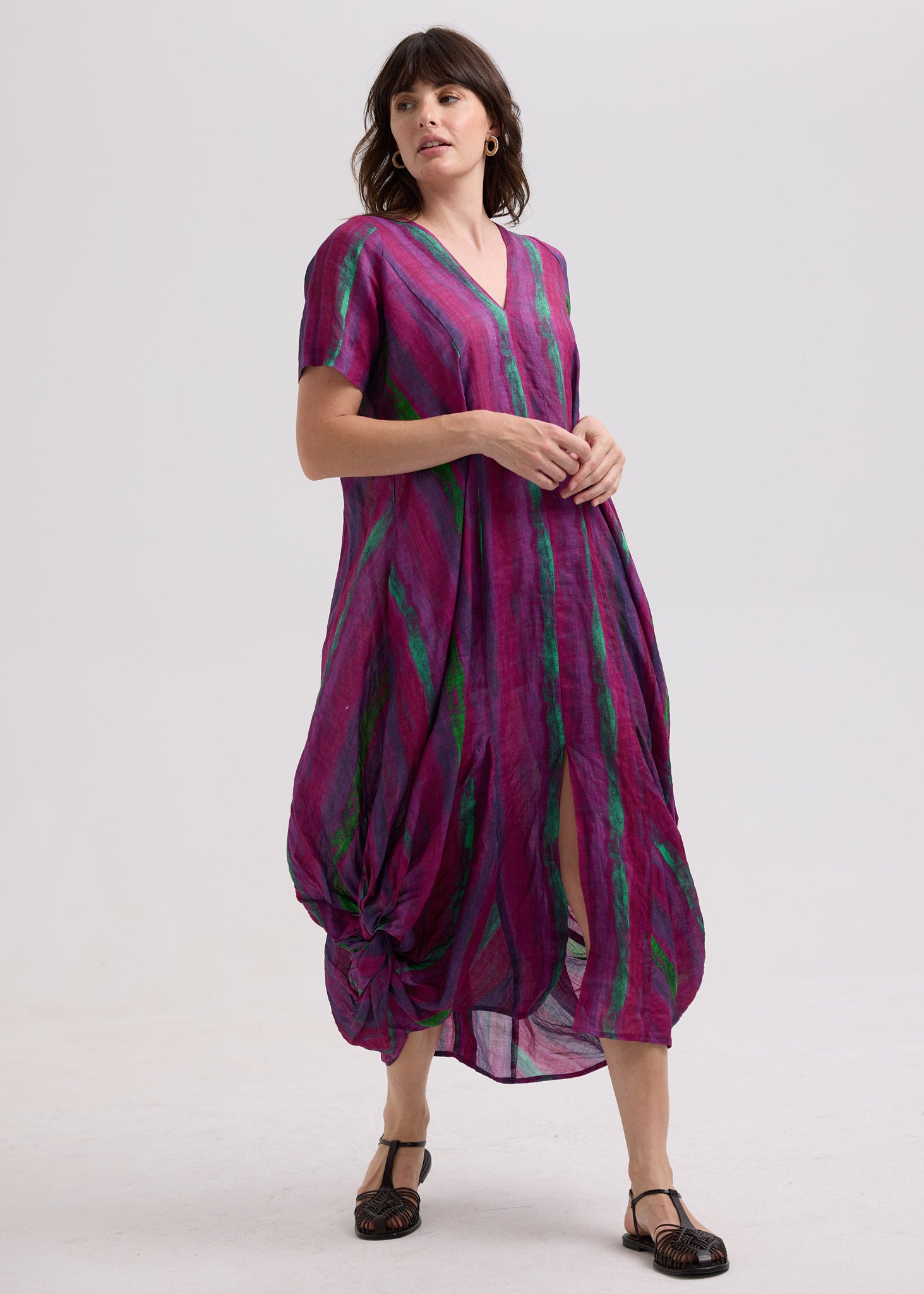 Painted Linen Dress