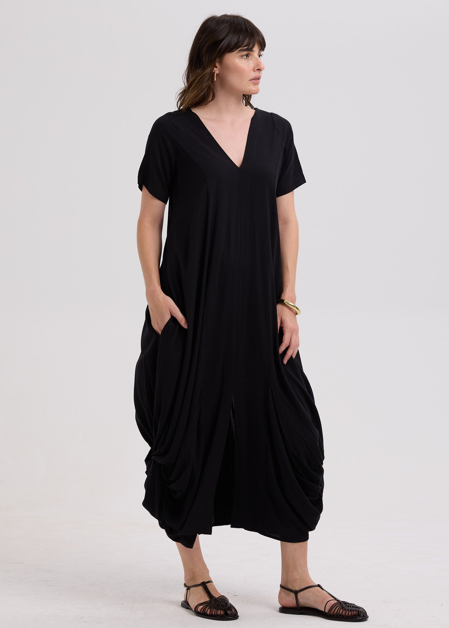 Drape Bottom Dress
