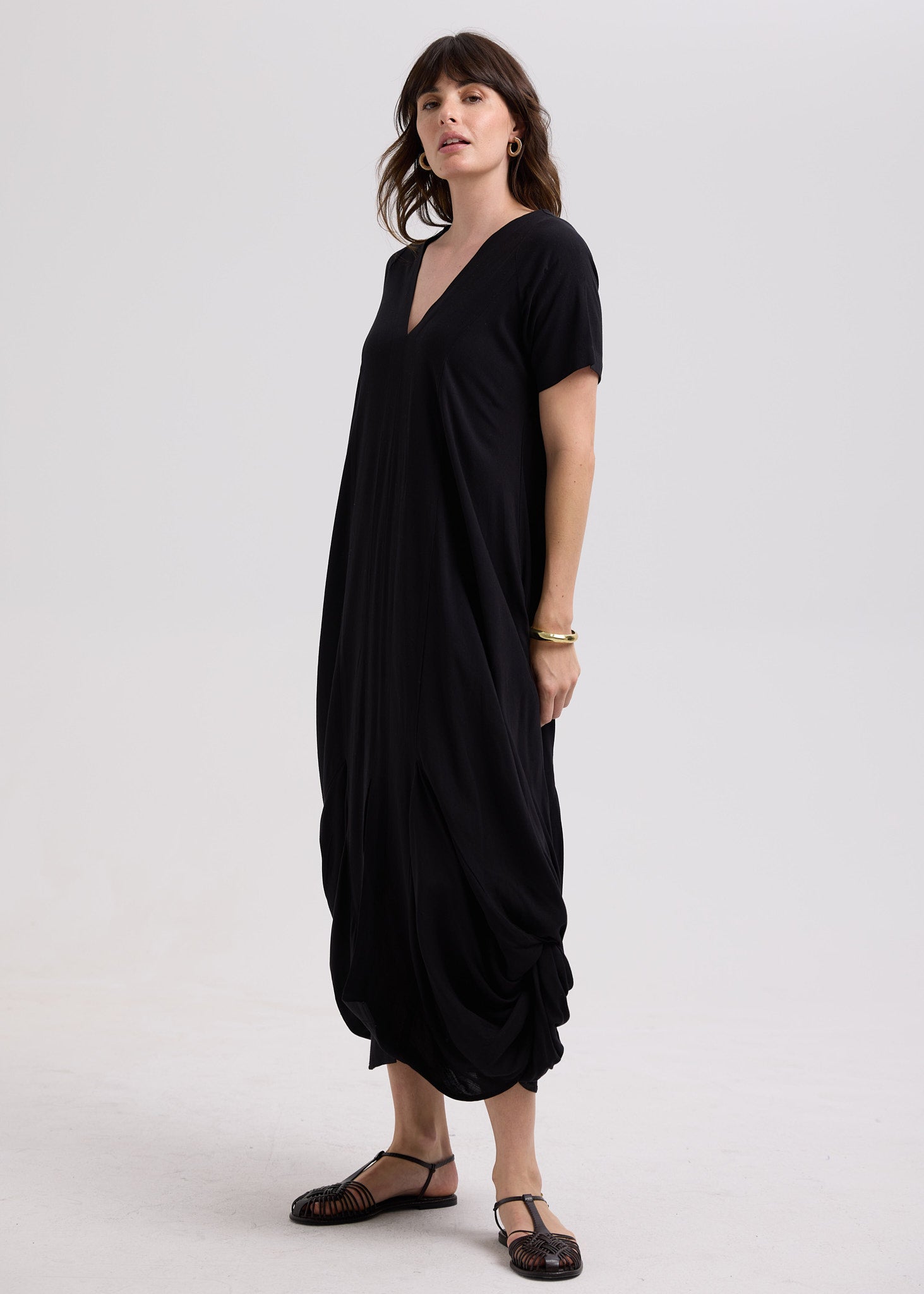 Drape Bottom Dress