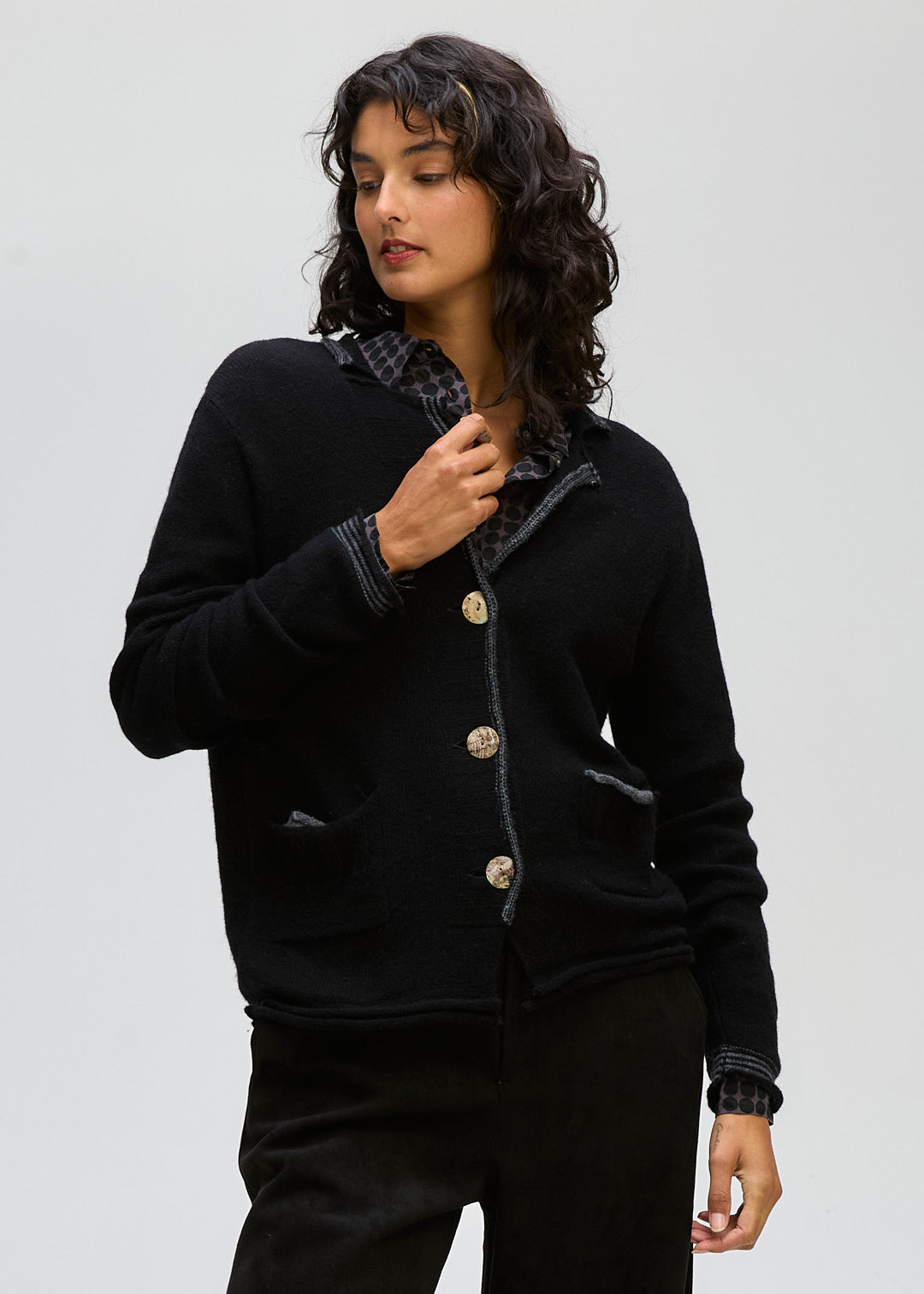 Collared Cardi