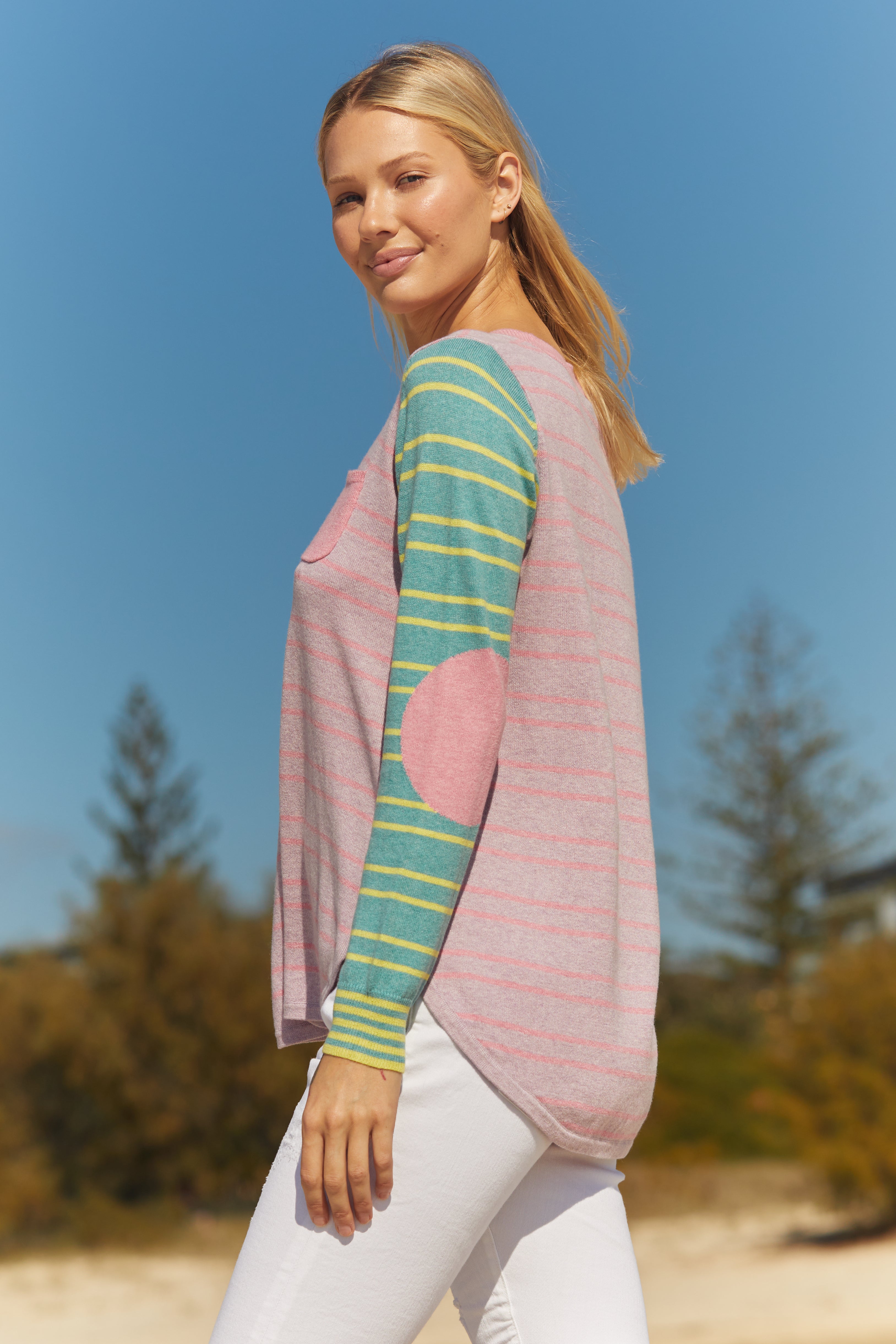 Elbow Spot Sweater