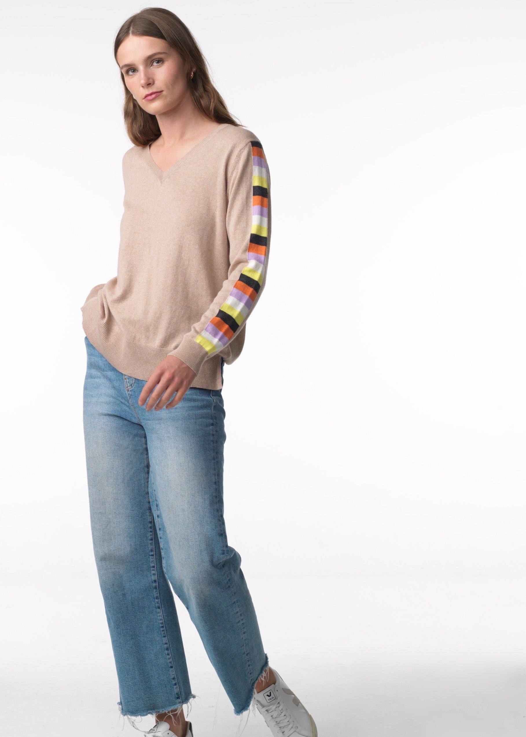 Ladder Sleeve Sweater