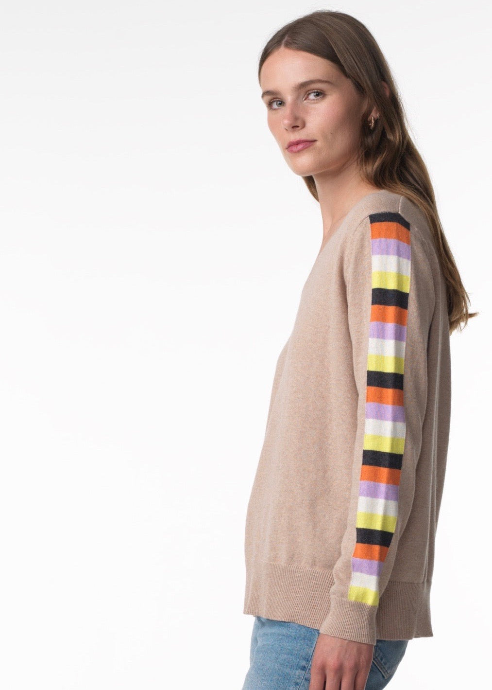 Ladder Sleeve Sweater