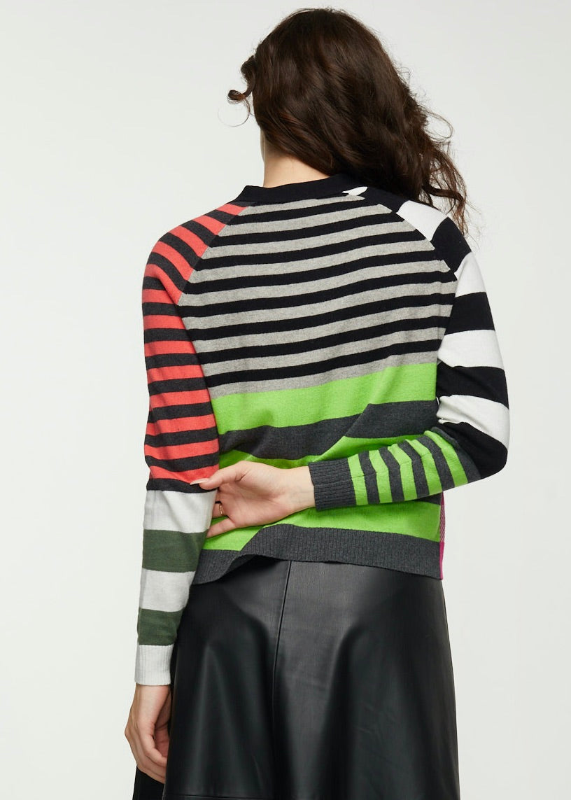 Mix Stripe Cardi