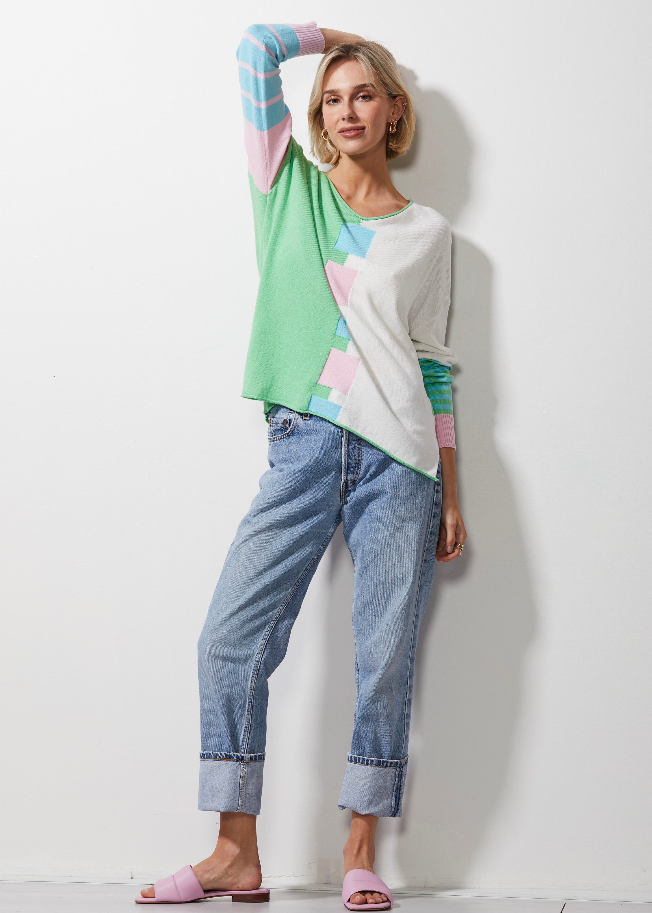 Intarsia Squares Jumper