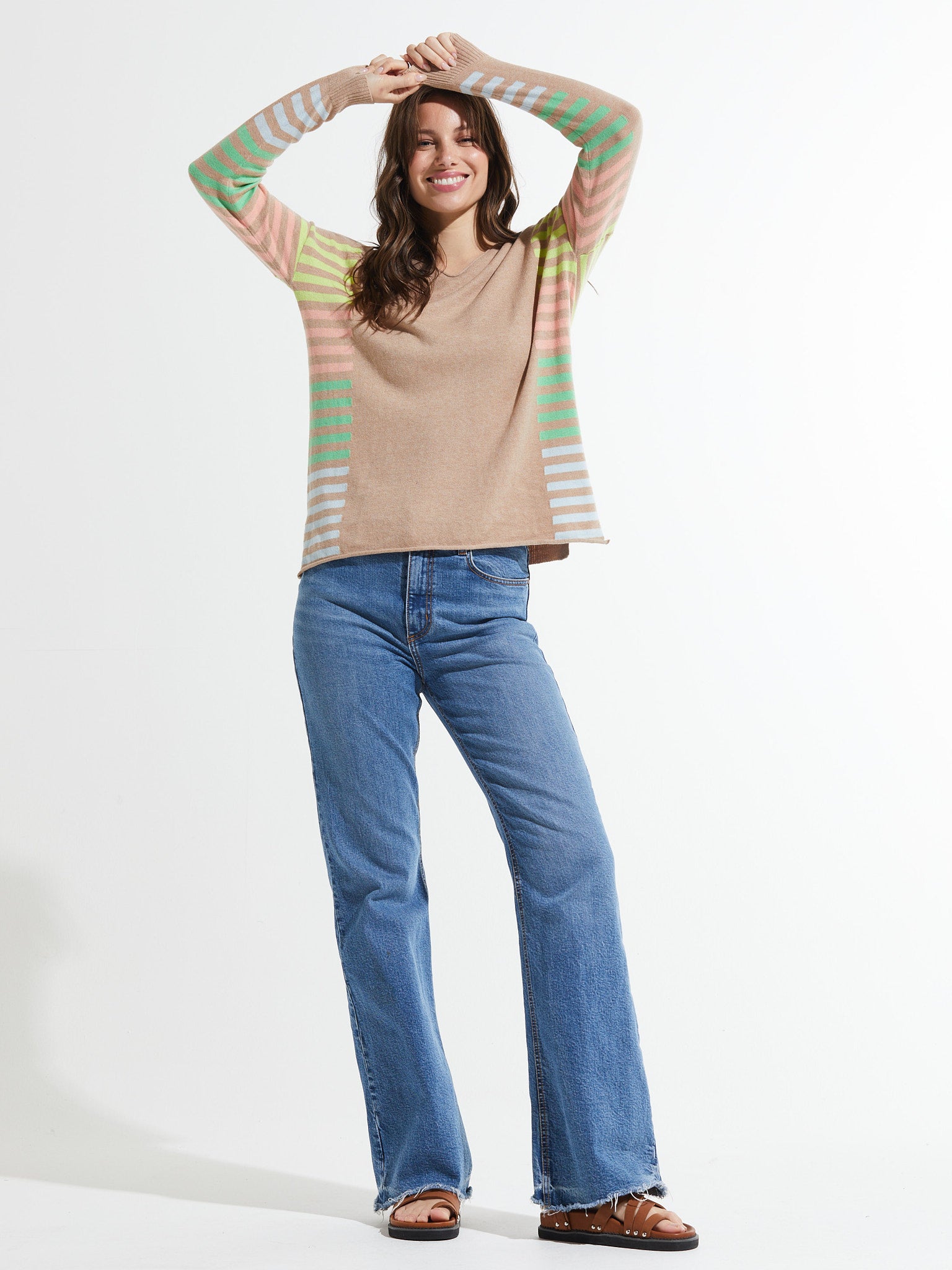 Side Stripe Sweater