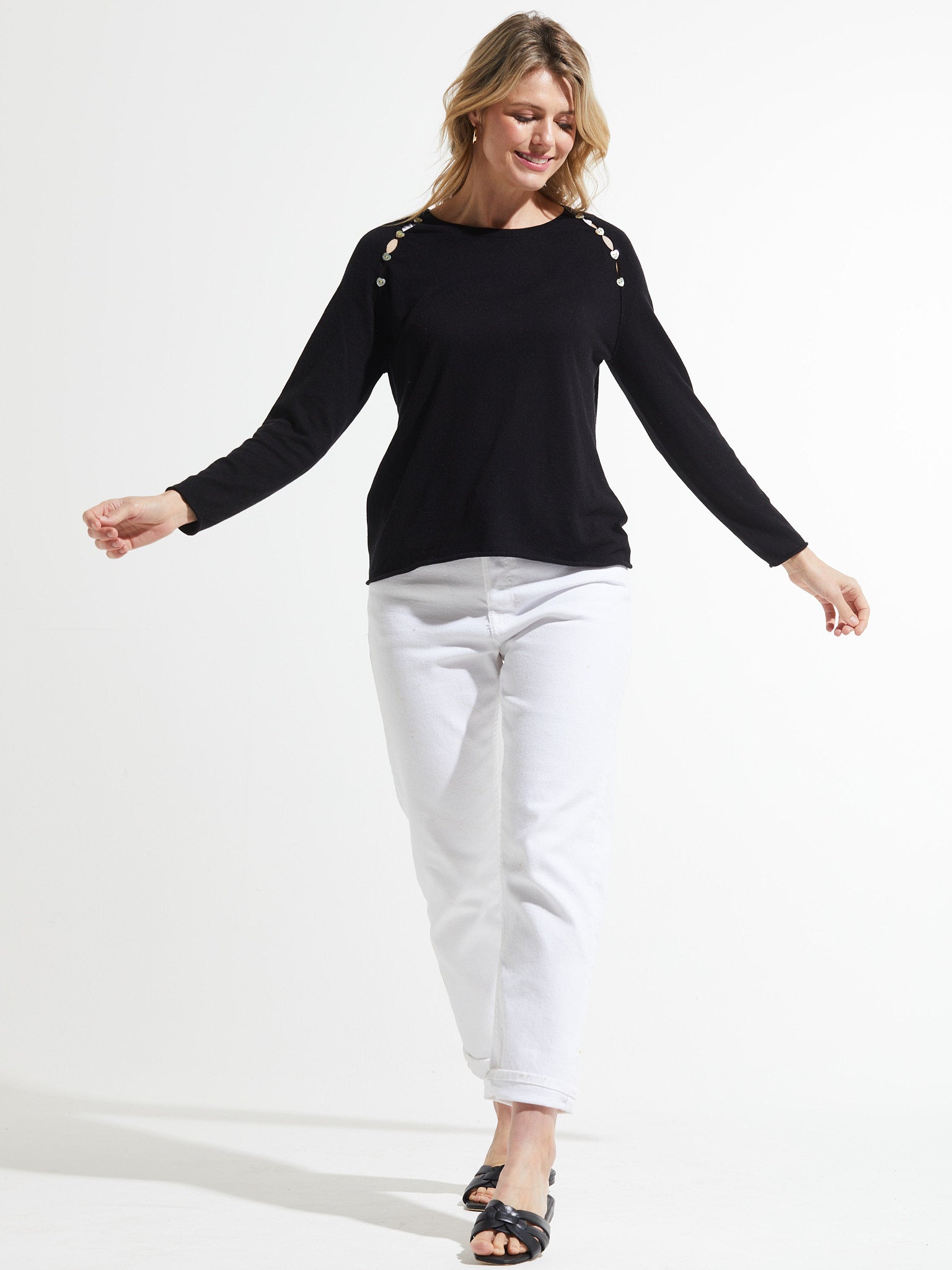 Button Detail Sweater