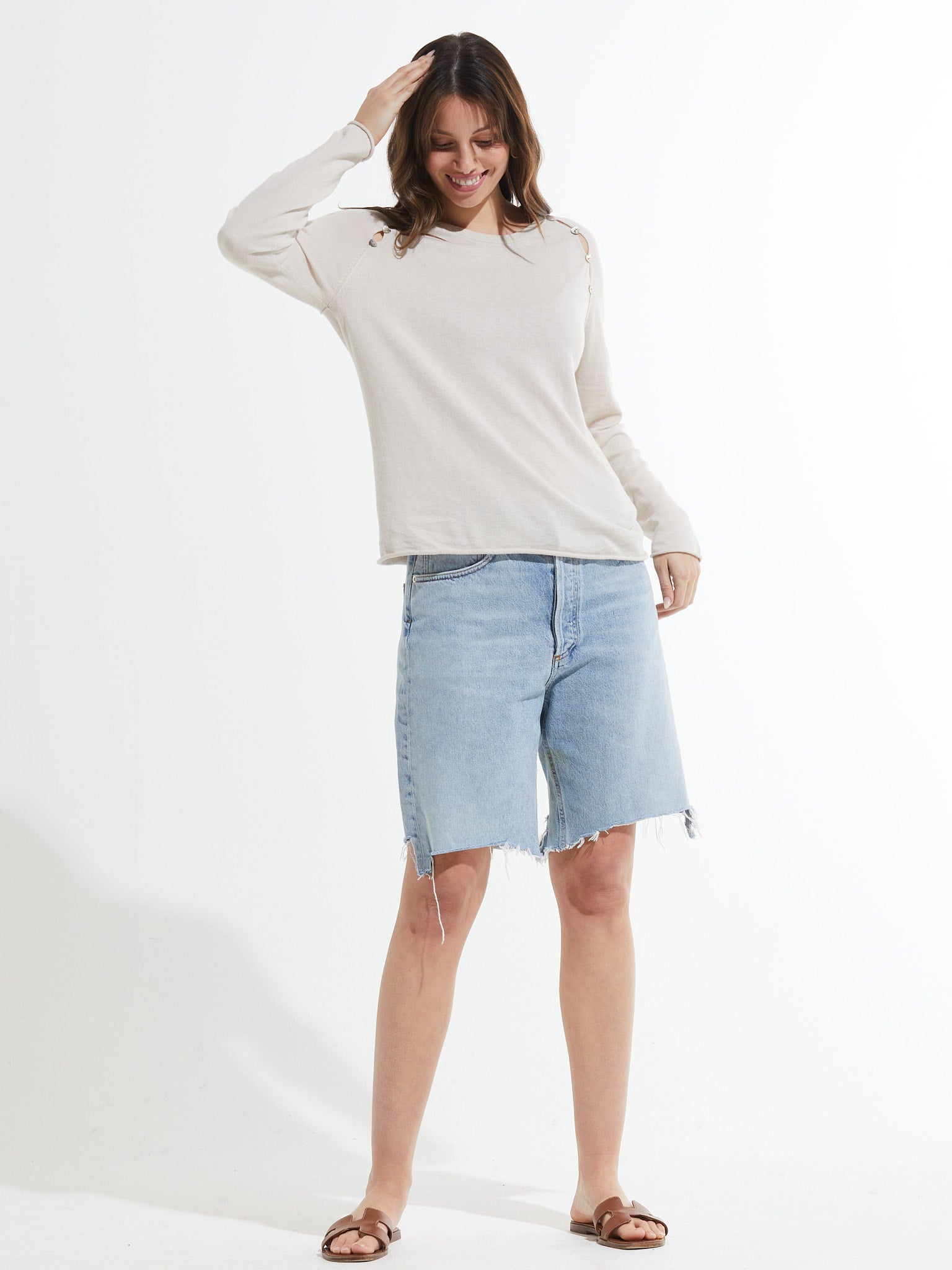 Button Detail Sweater