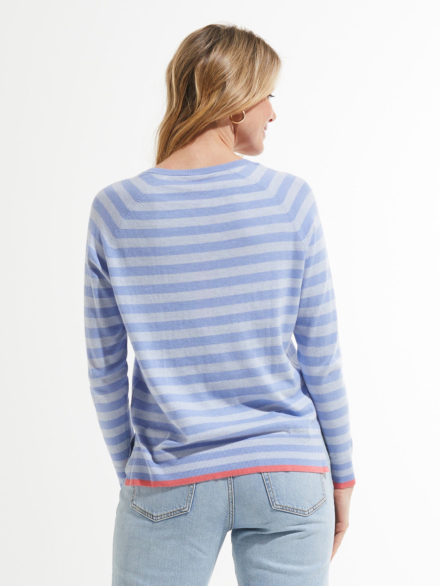 Stripe V Sweater