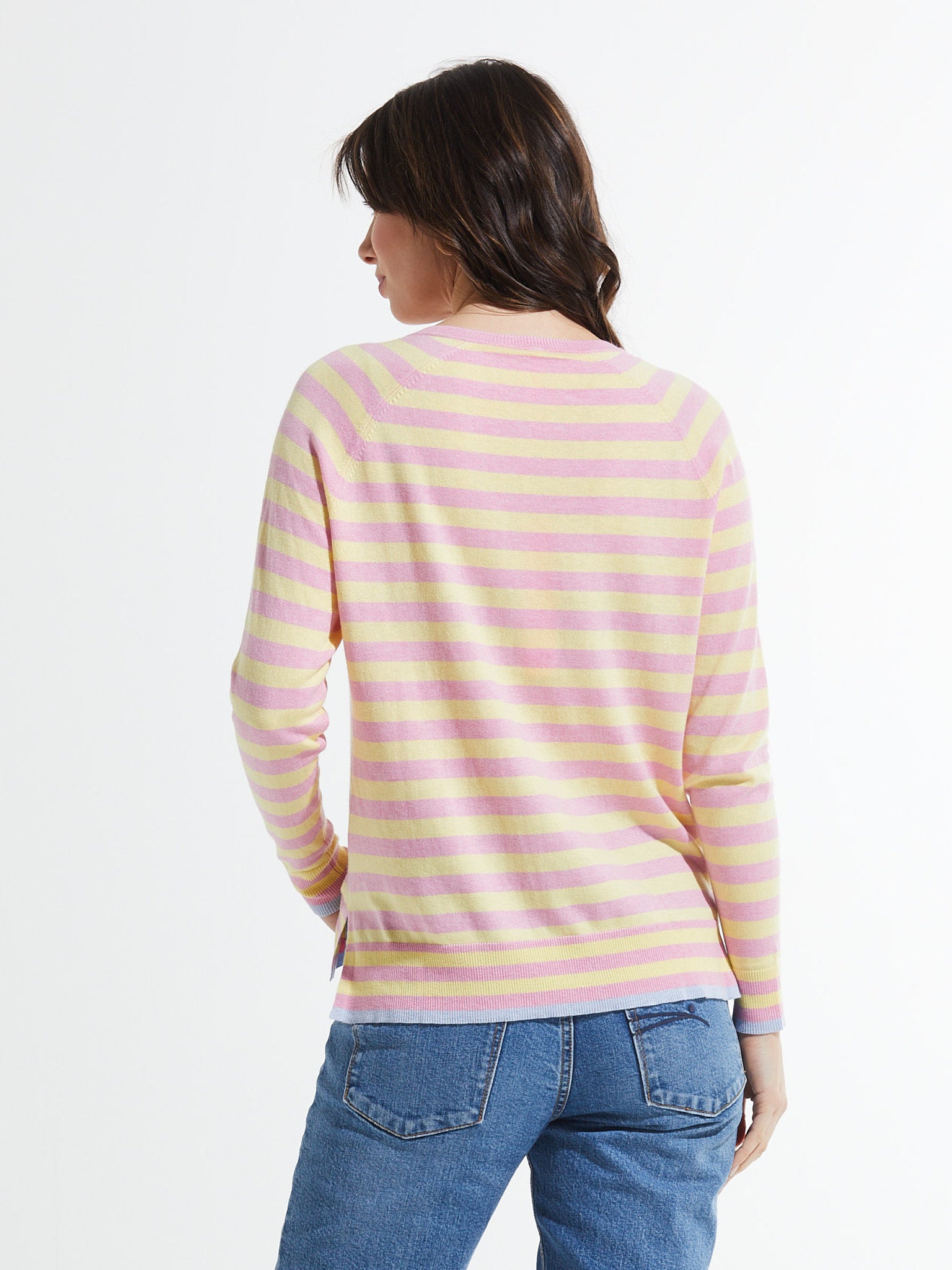 Stripe V Sweater