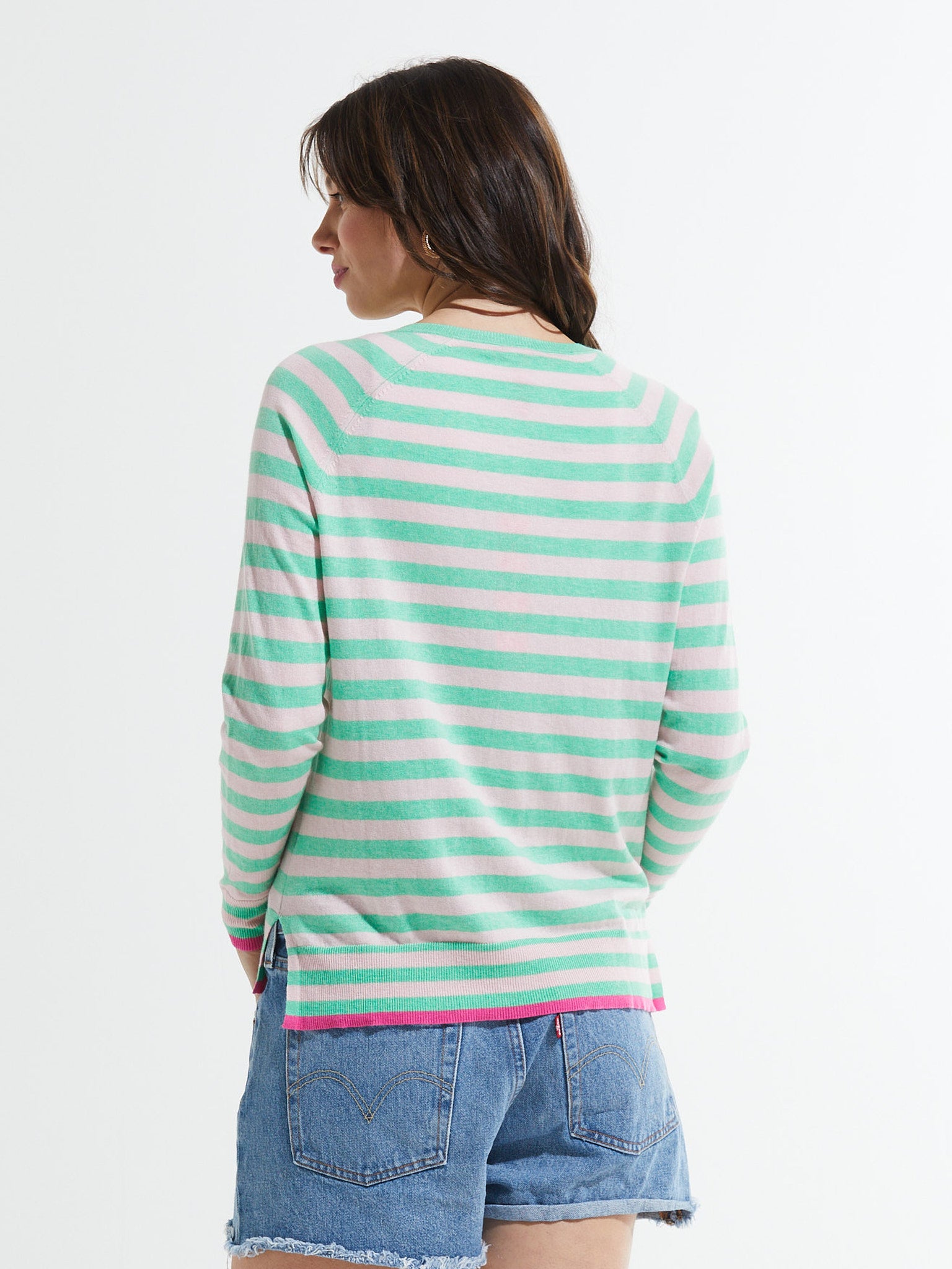 Stripe V Sweater