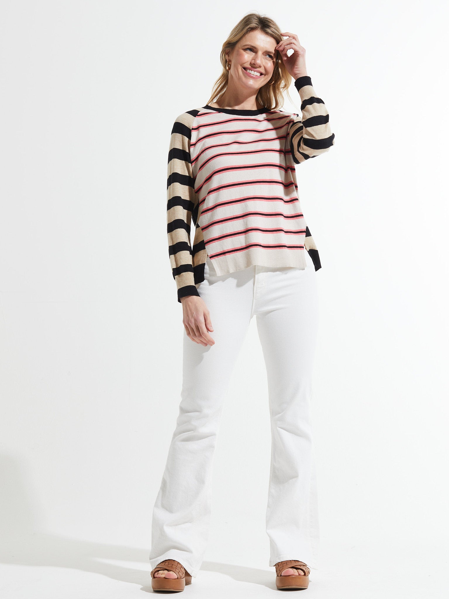 Raglan Stripe Sweater
