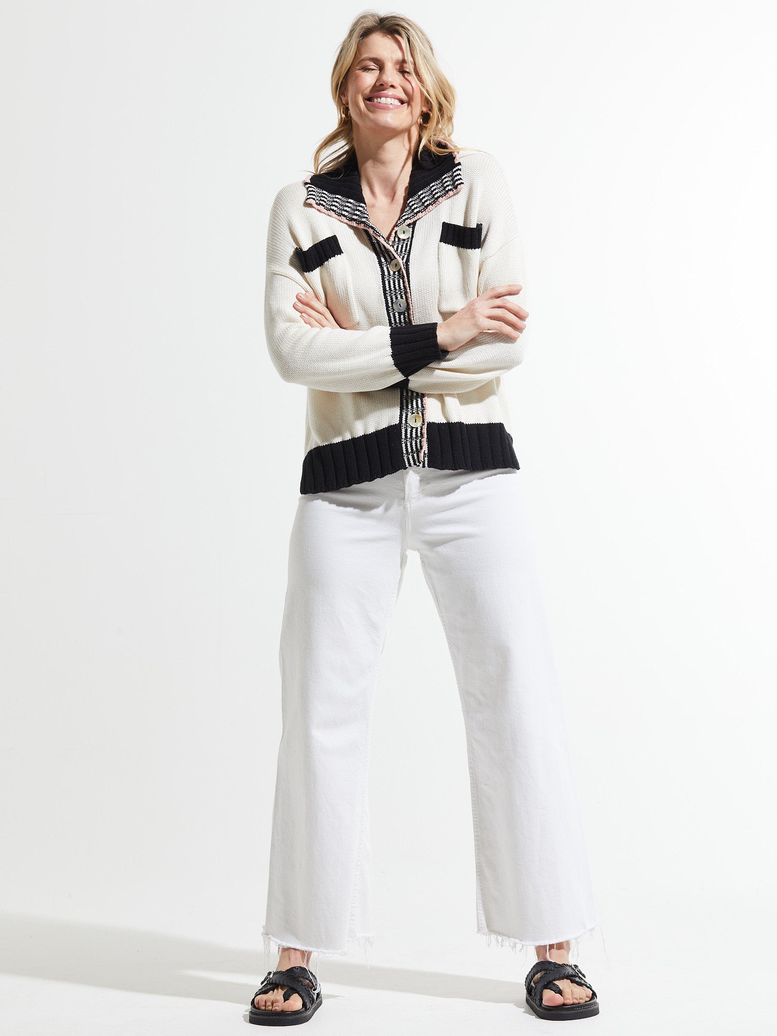 Collared Cardi