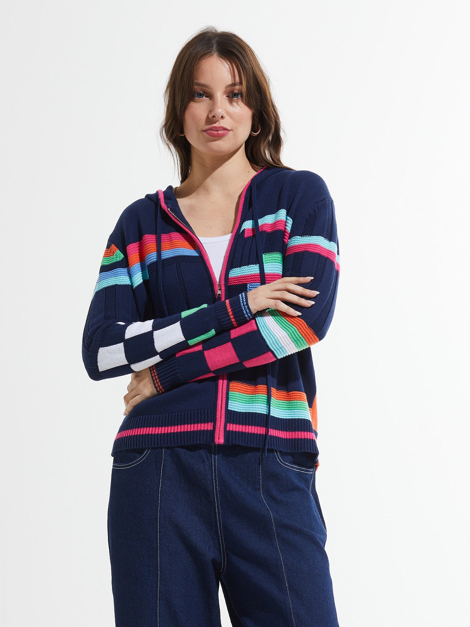 Mixed Media Hoodie
