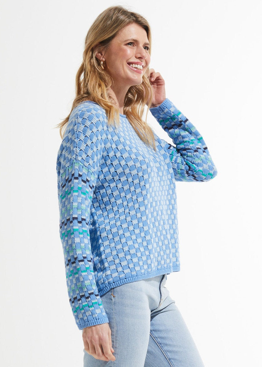 Checked Sweater