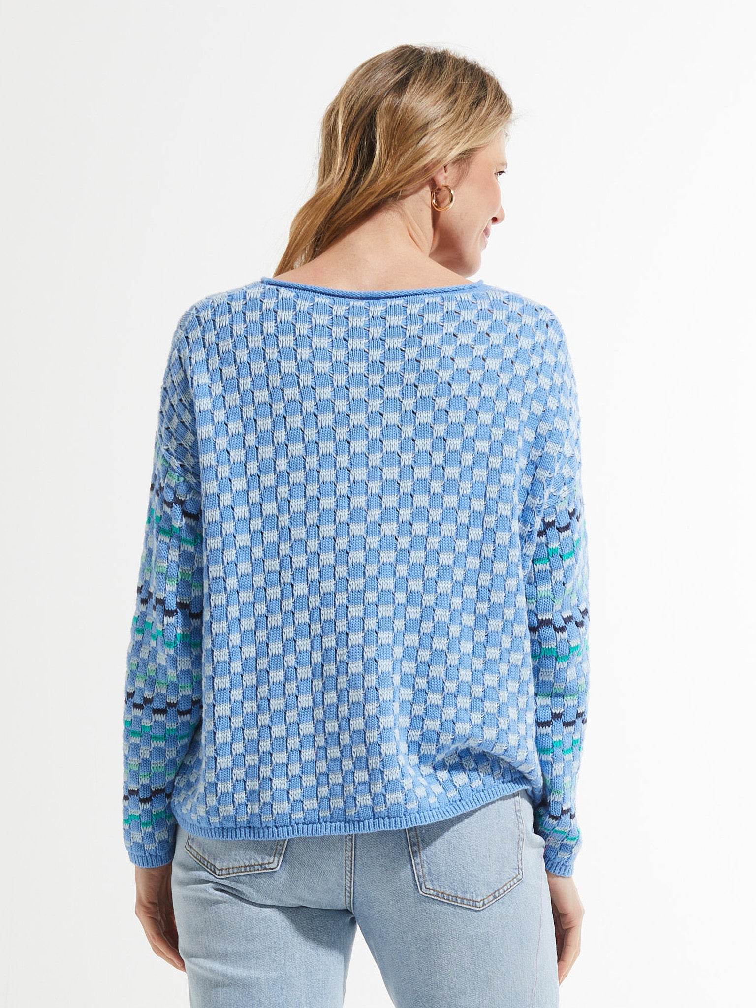 Checked Sweater