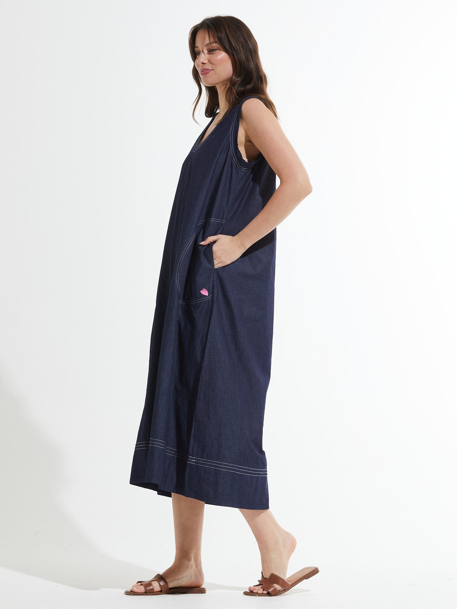 Denim Maxi Dress