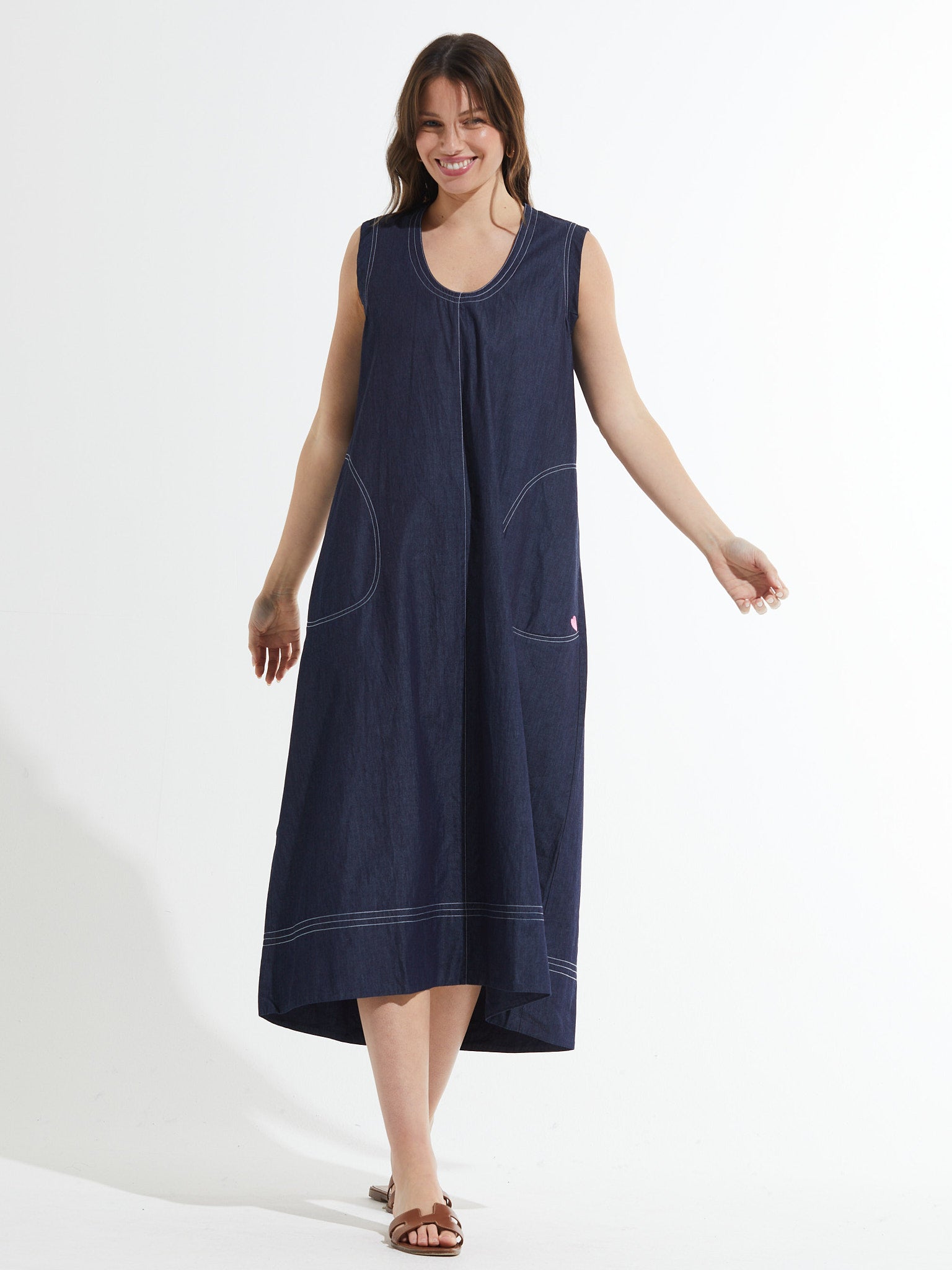 Denim Maxi Dress