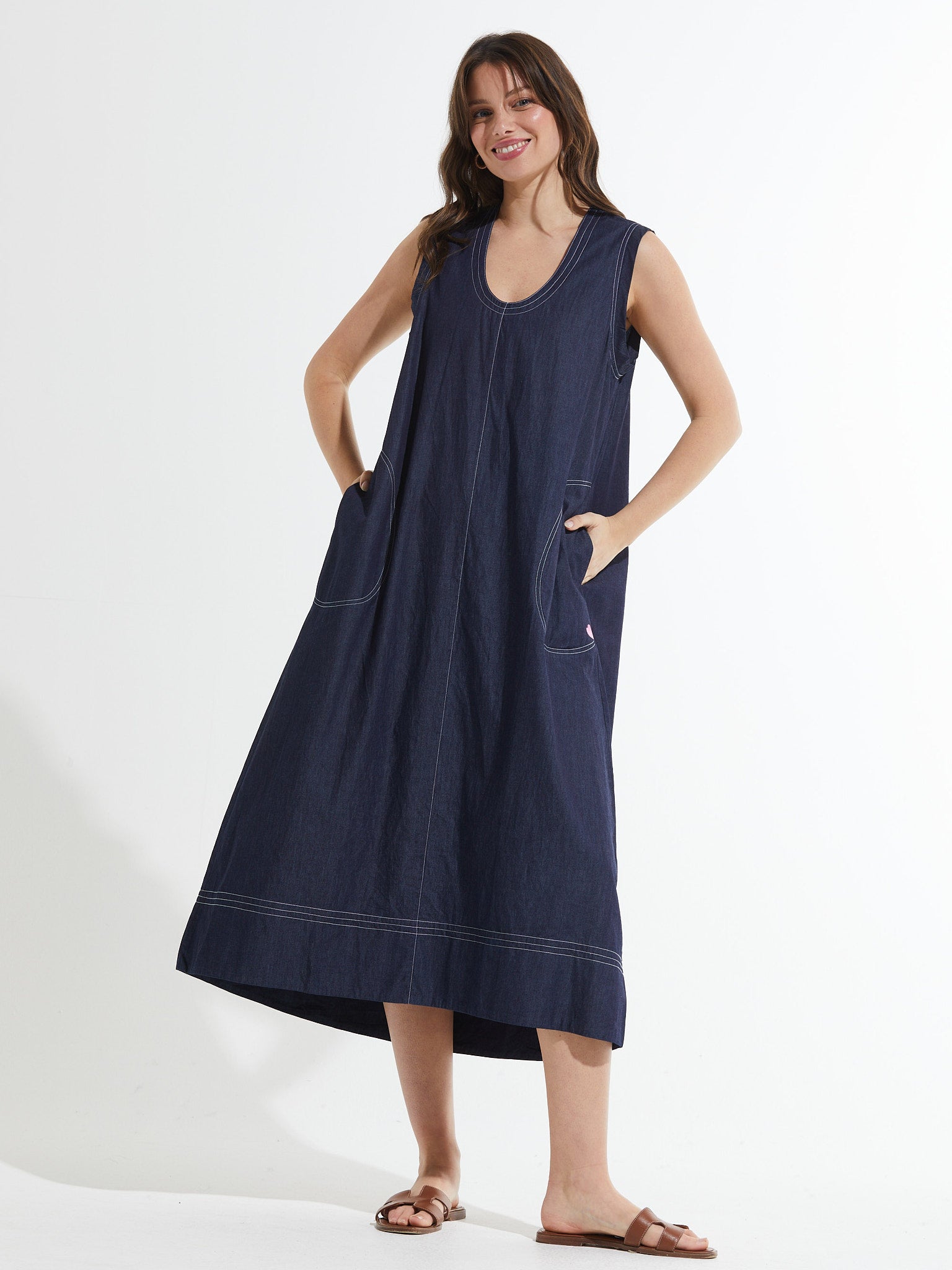 Denim Maxi Dress