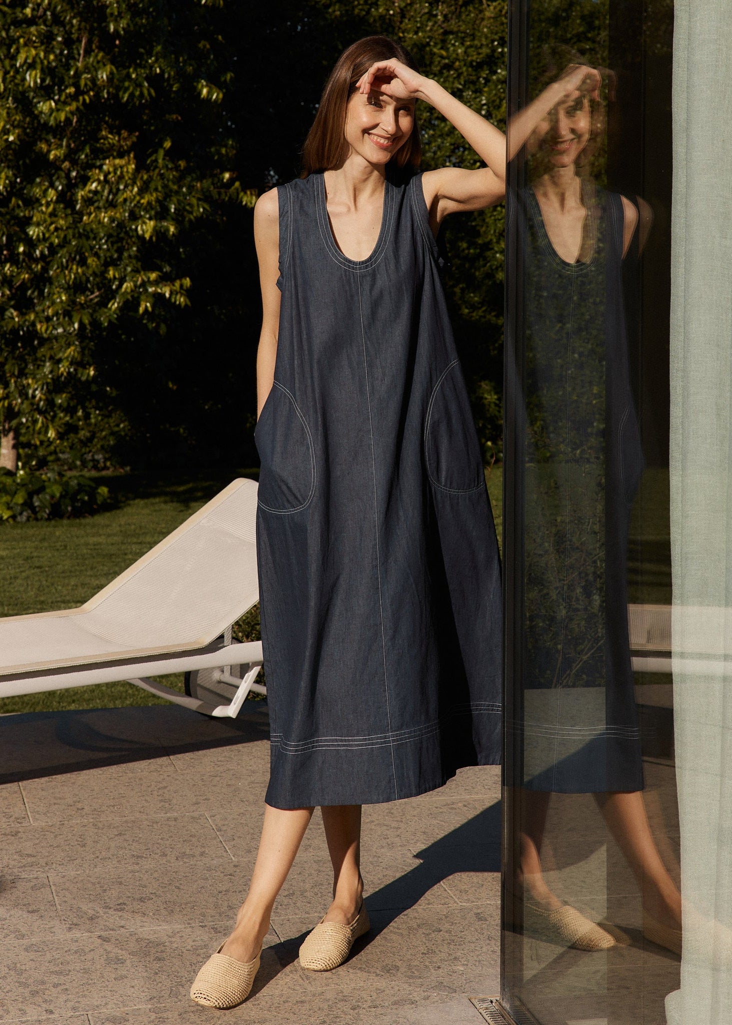Denim Maxi Dress