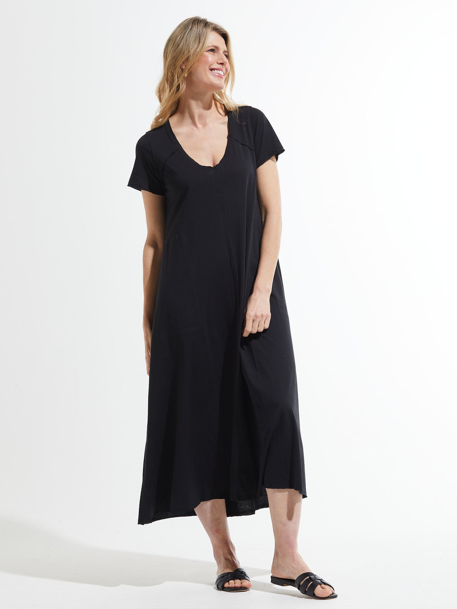 Maxi V Dress