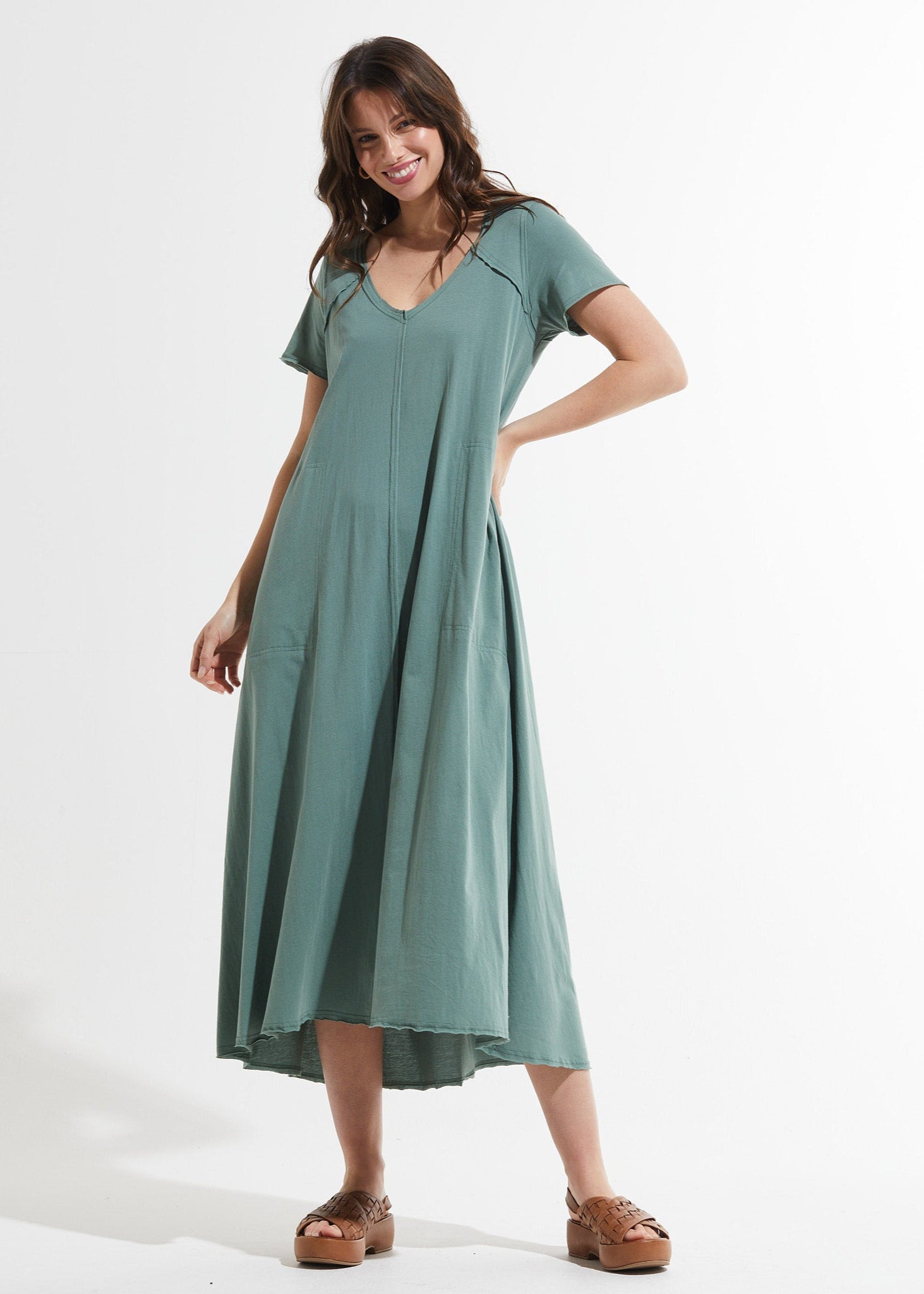 Maxi V Dress