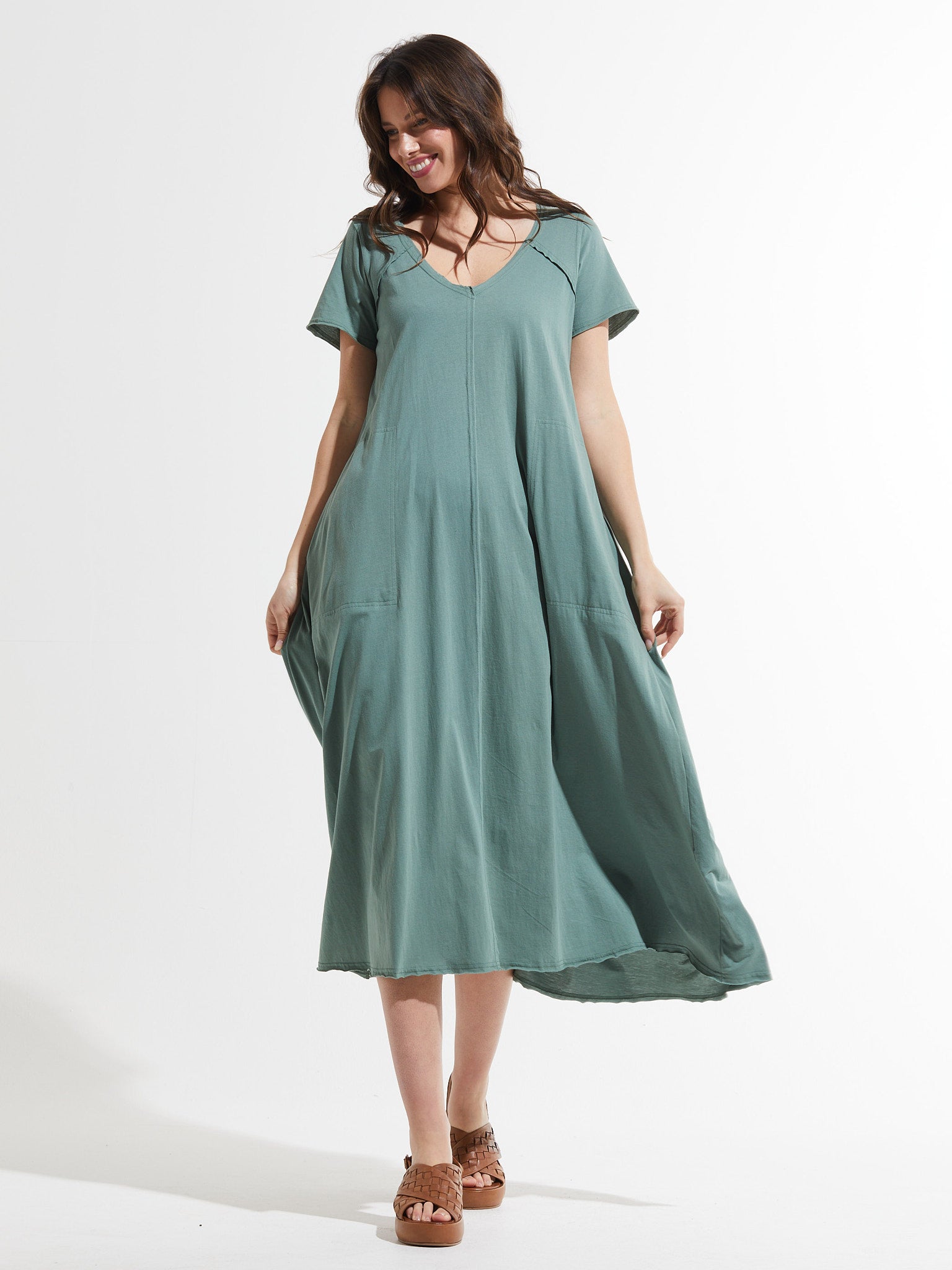 Maxi V Dress