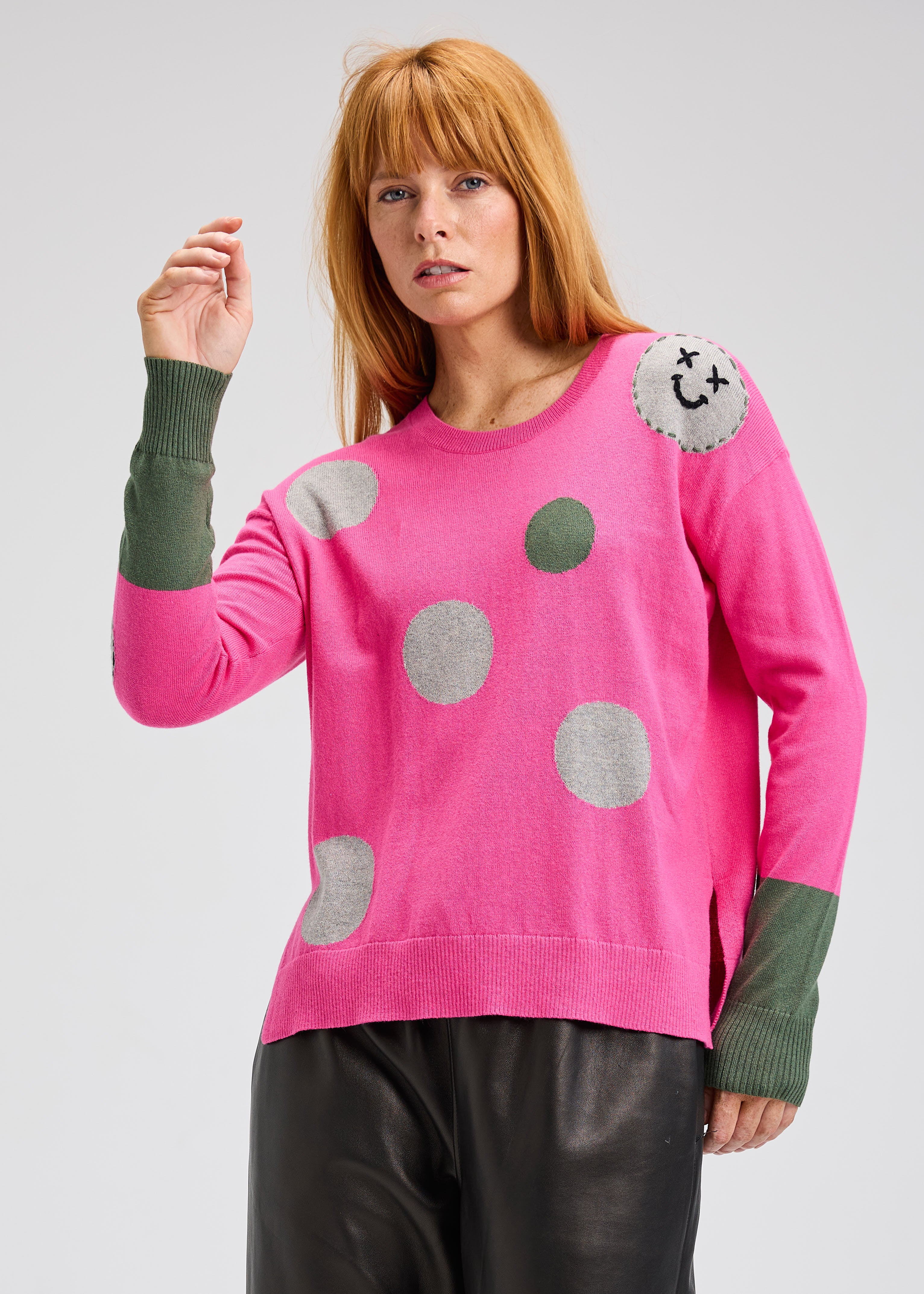 Spots Intarsia Sweater