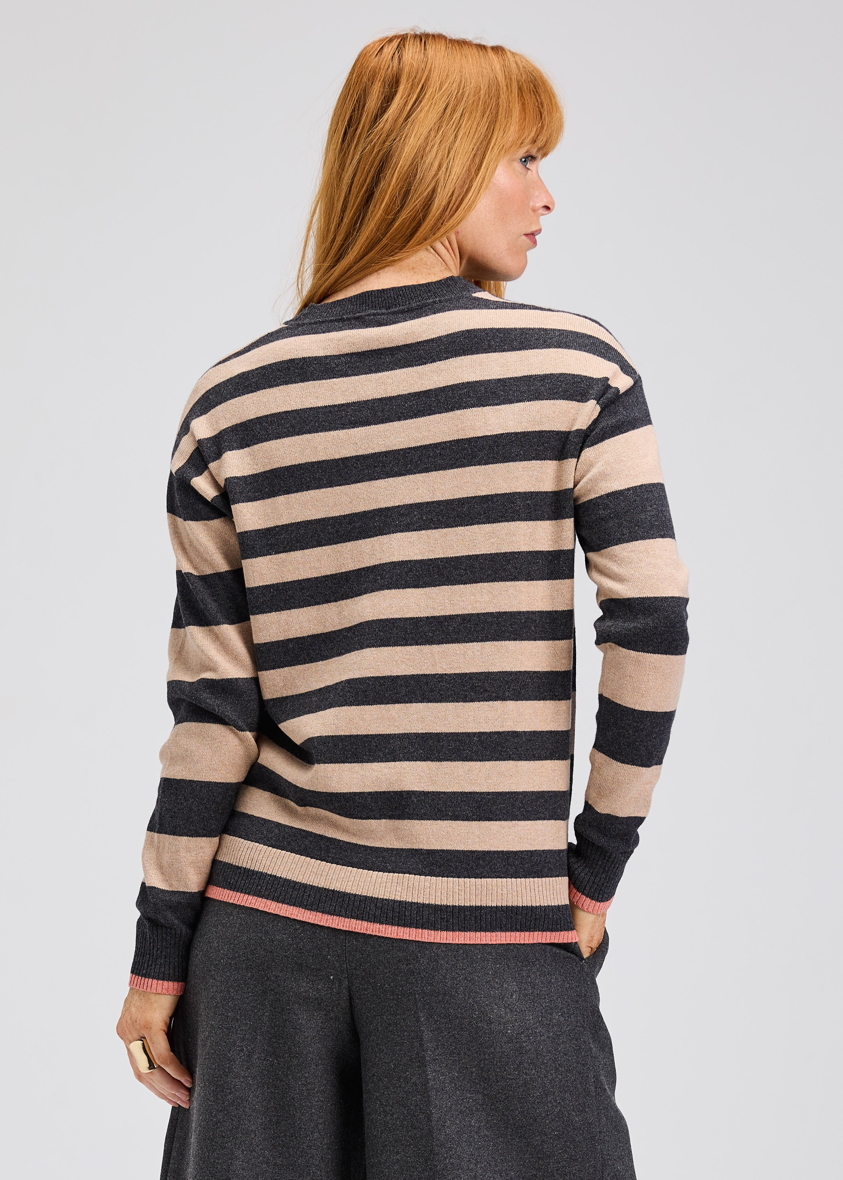 Multi Stripe Crew