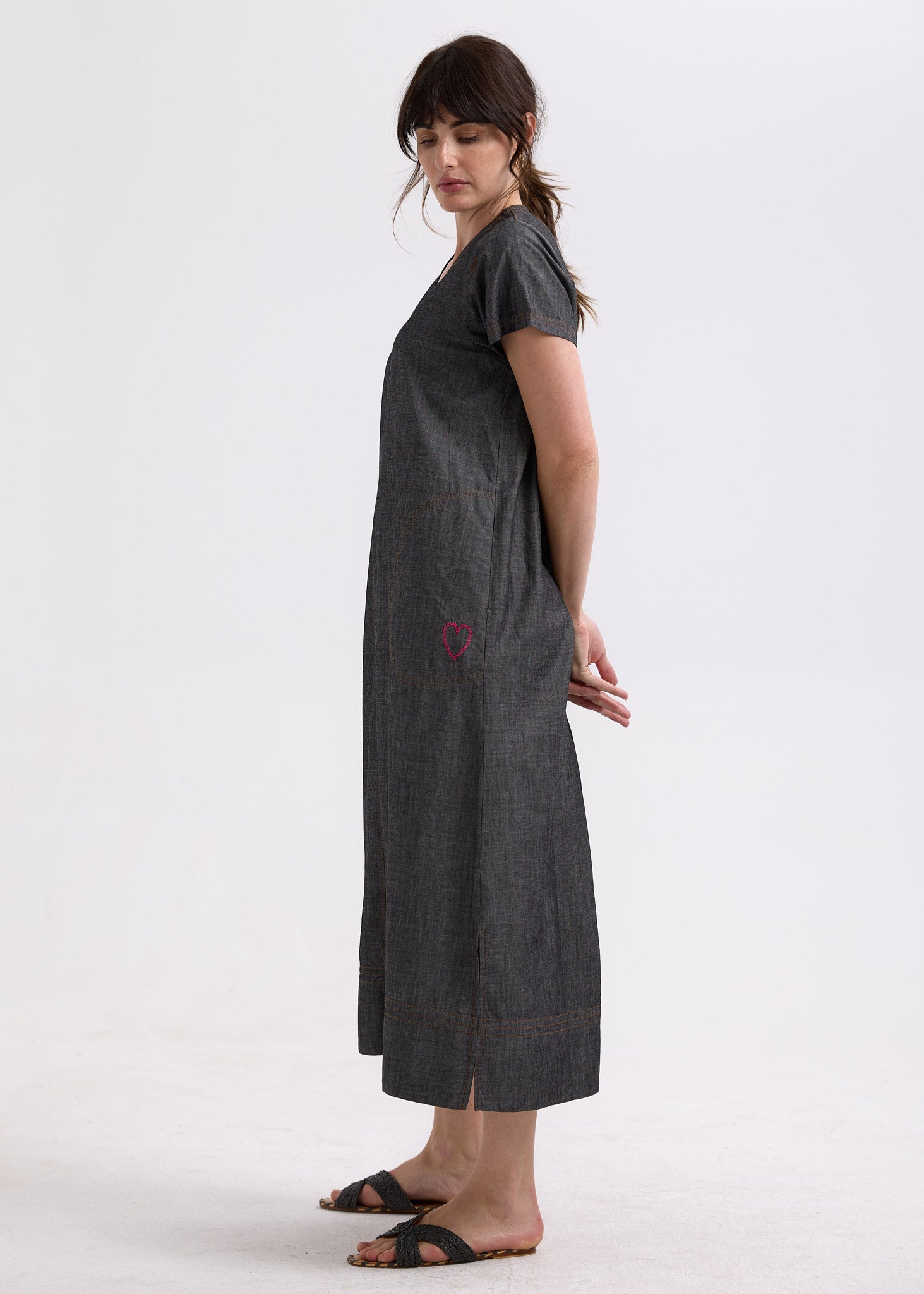 Midi Denim Dress