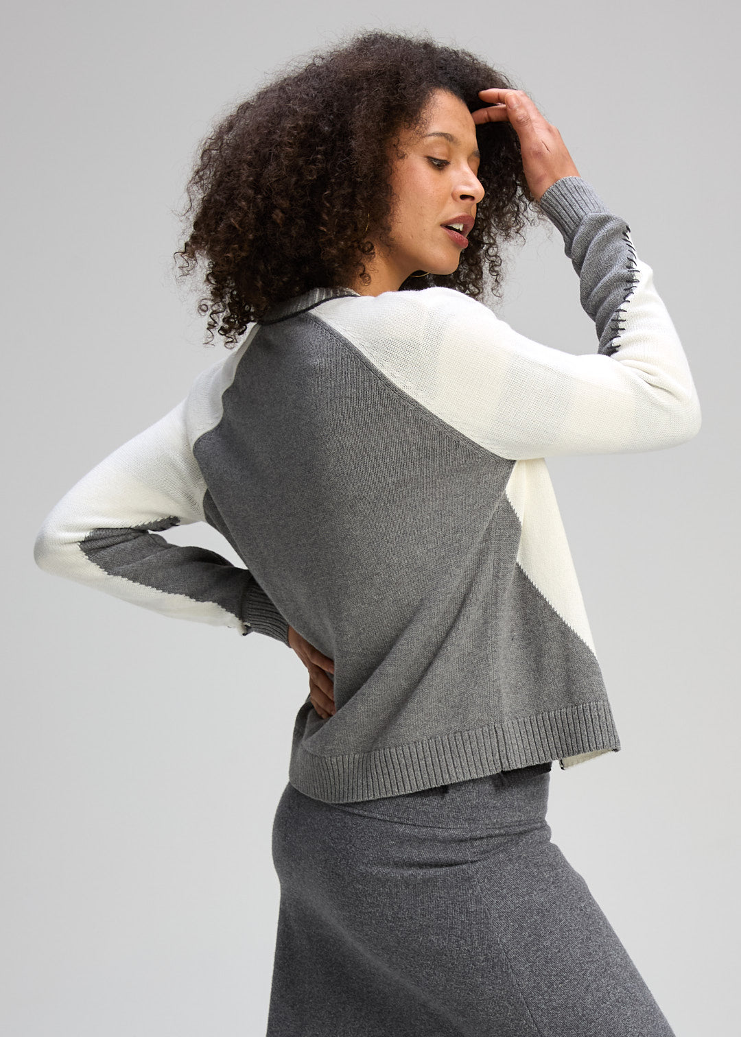 Dual Stitch Cardi