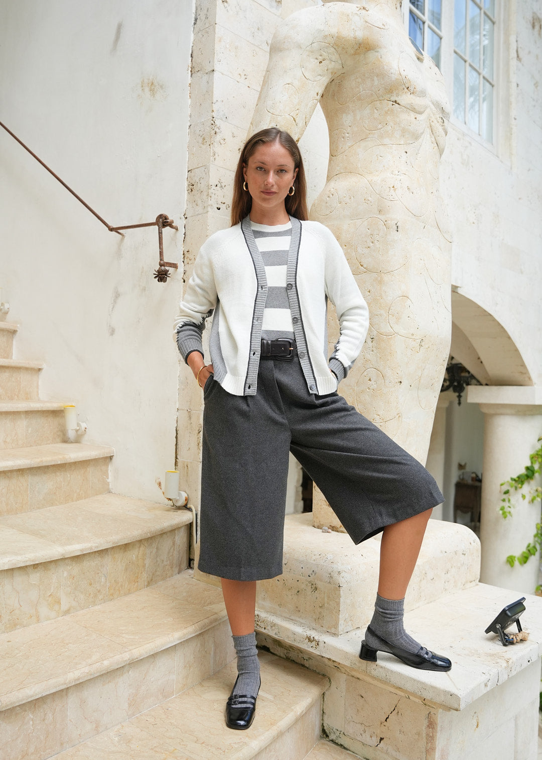 Dual Stitch Cardi