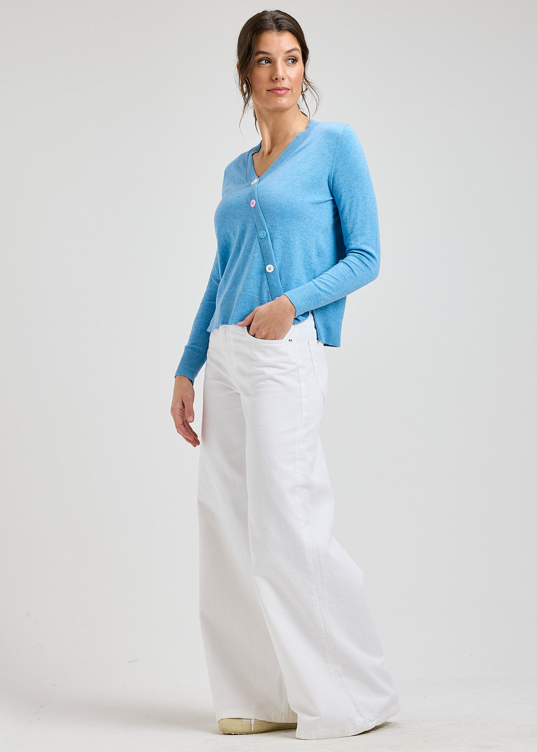Button Angle Sweater
