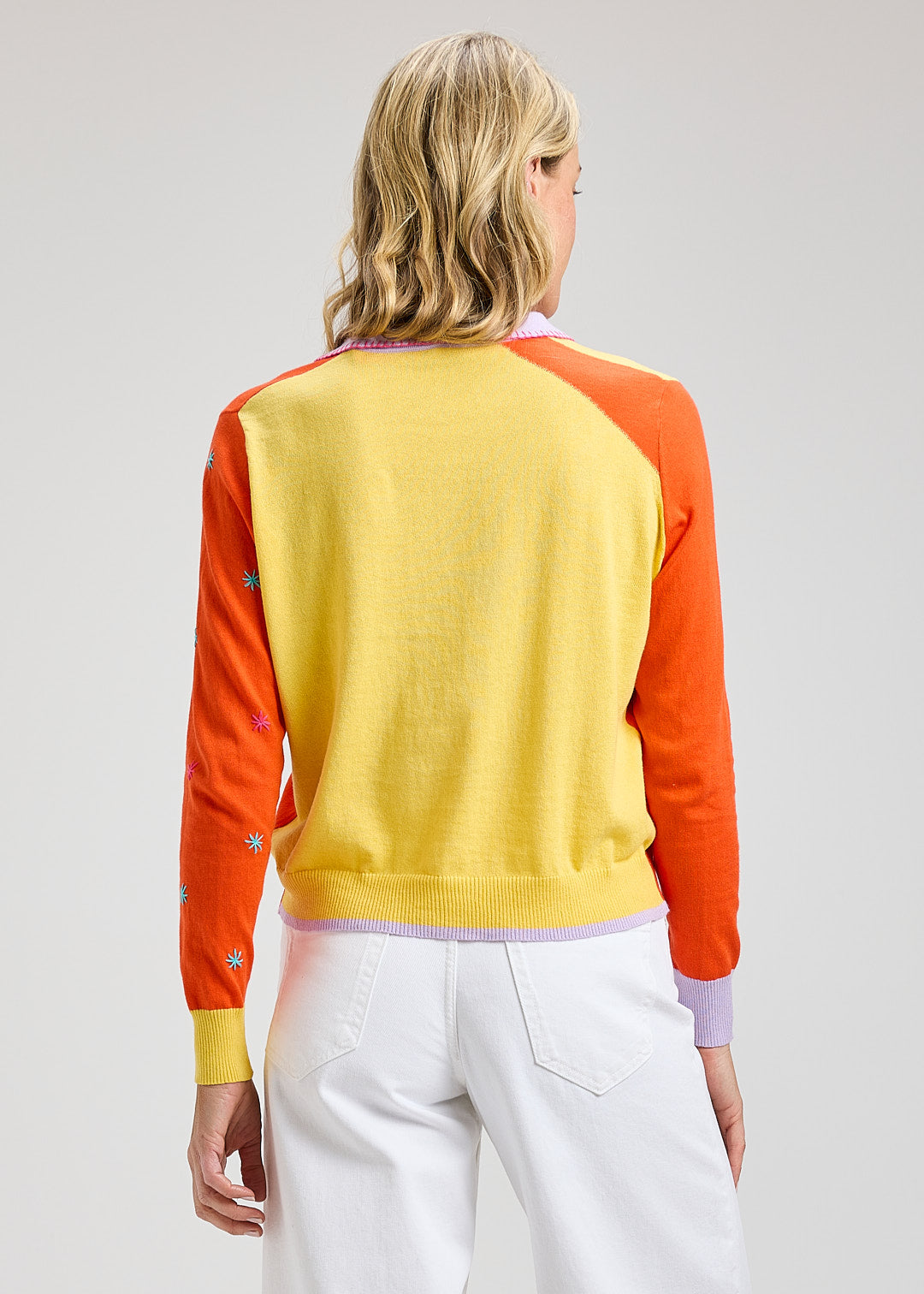 Blossoms Hand Work Cardi