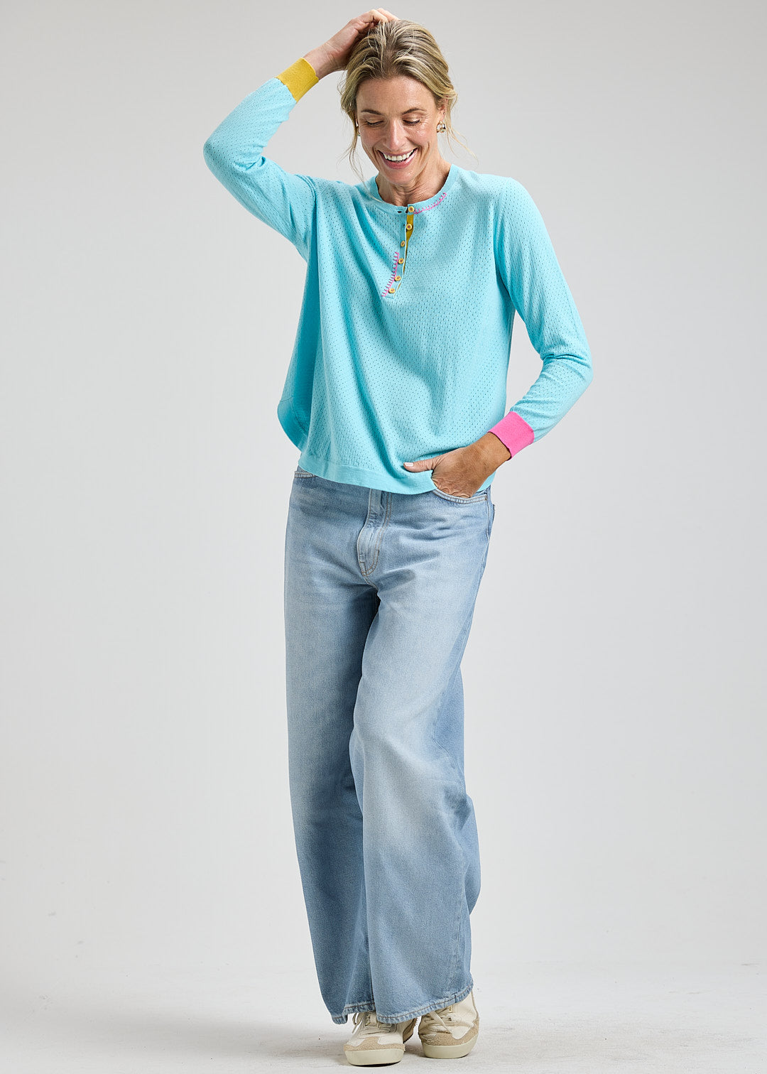Pointelle Henley
