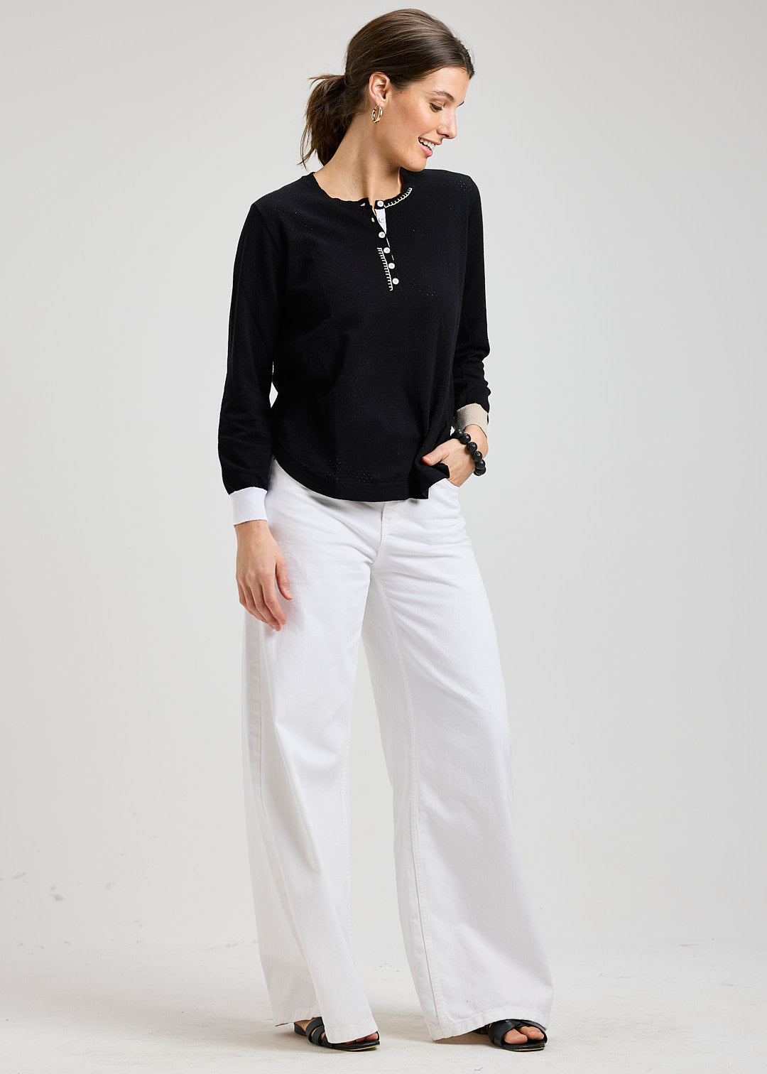 Pointelle Henley