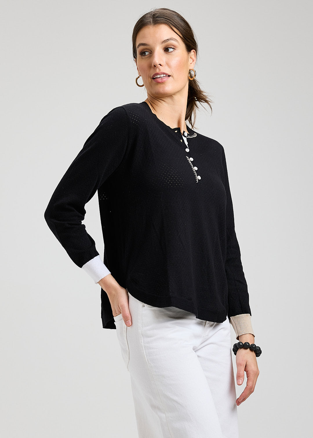 Pointelle Henley
