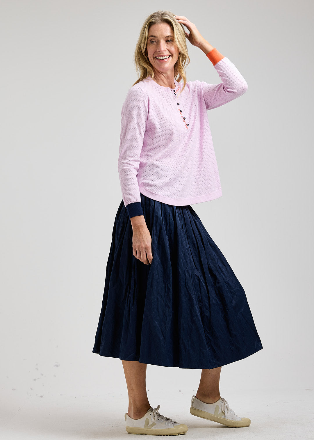 Pointelle Henley