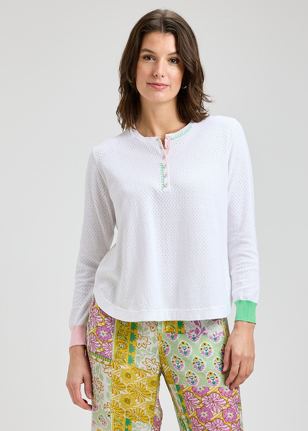 Pointelle Henley
