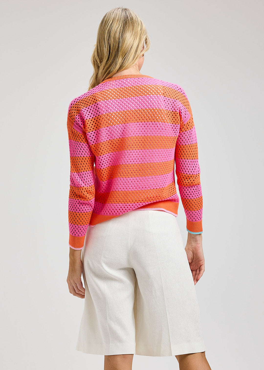Pointelle Zip Cardi