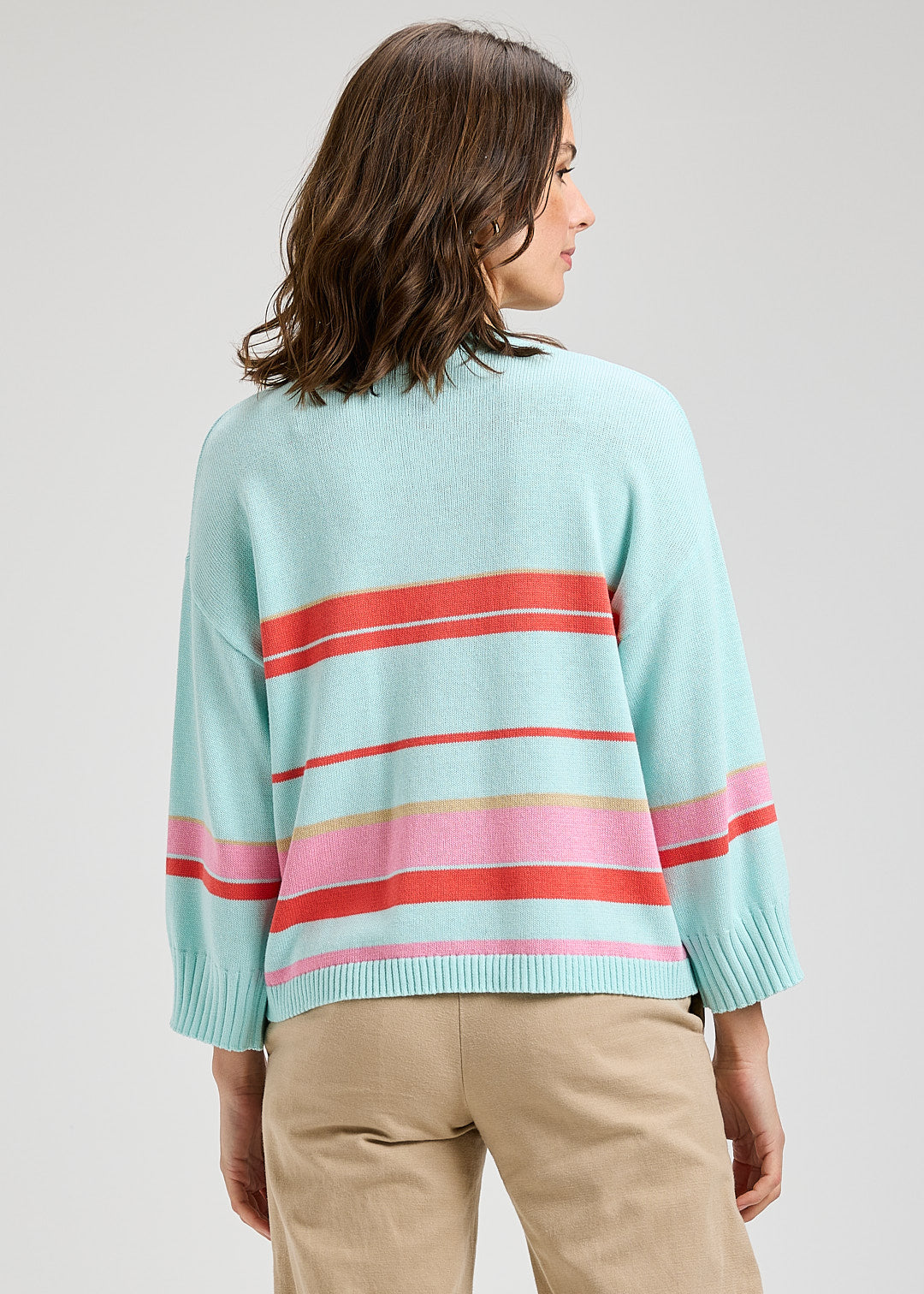 Crop Stripe Sweater