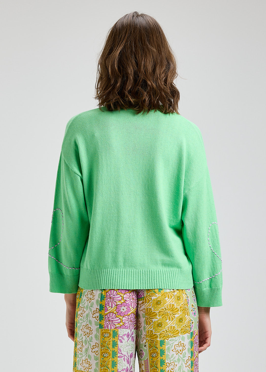 Heart Wide Sleeve Cardi