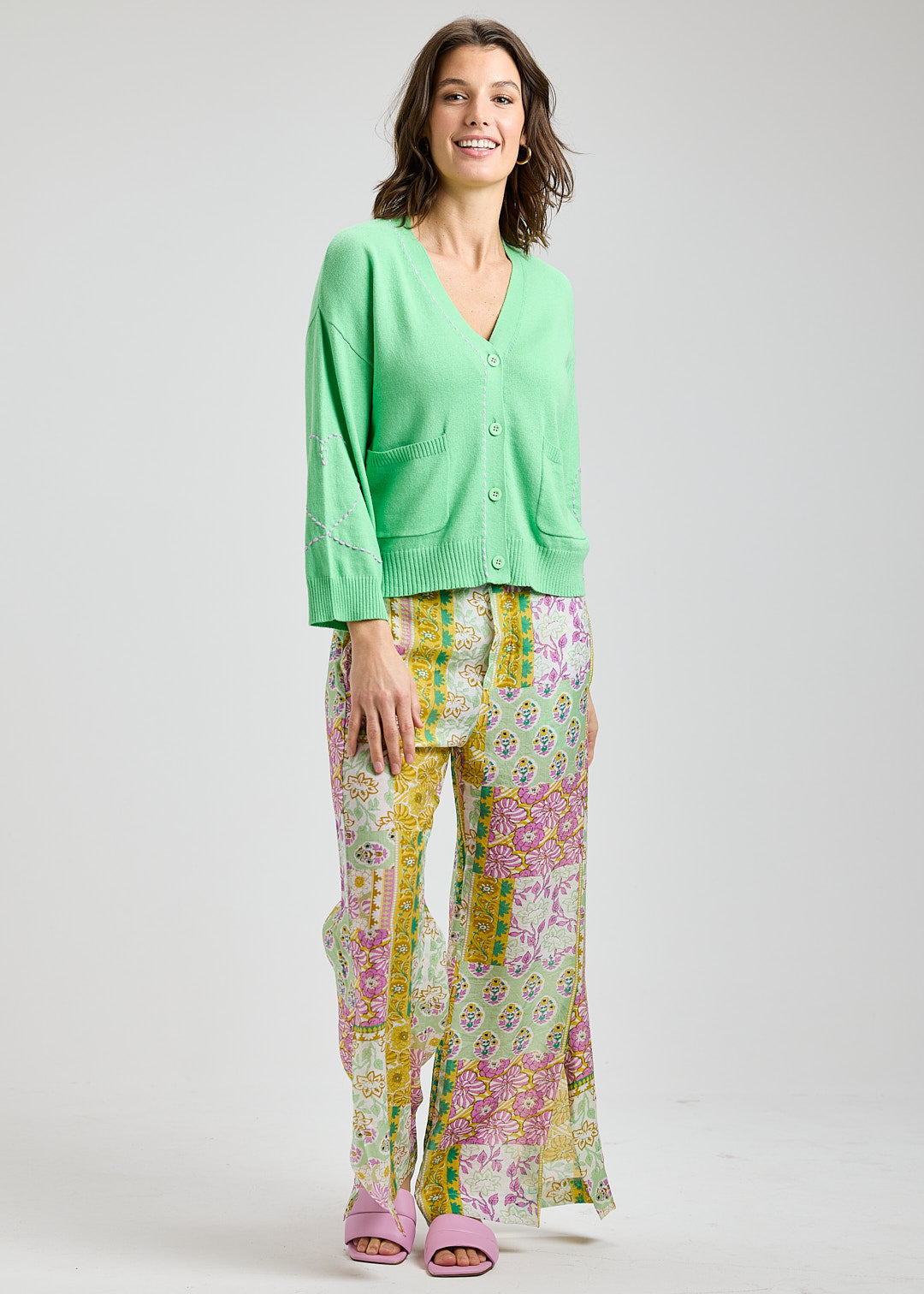 Heart Wide Sleeve Cardi