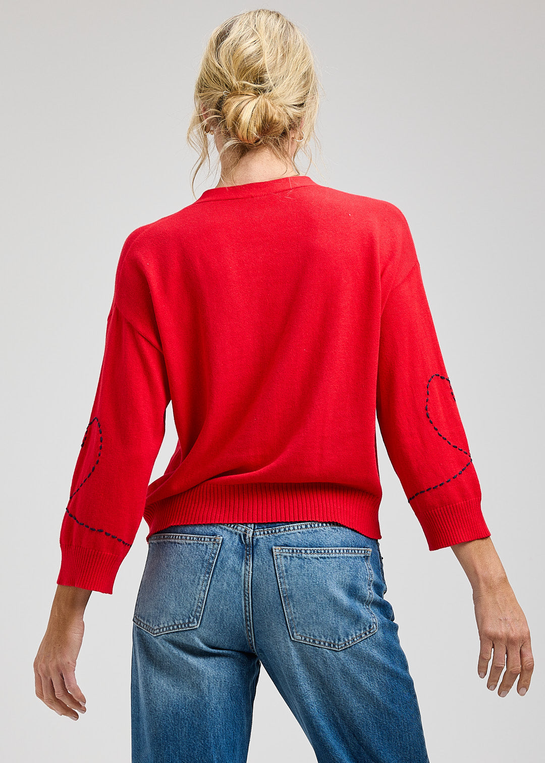 Heart Wide Sleeve Cardi