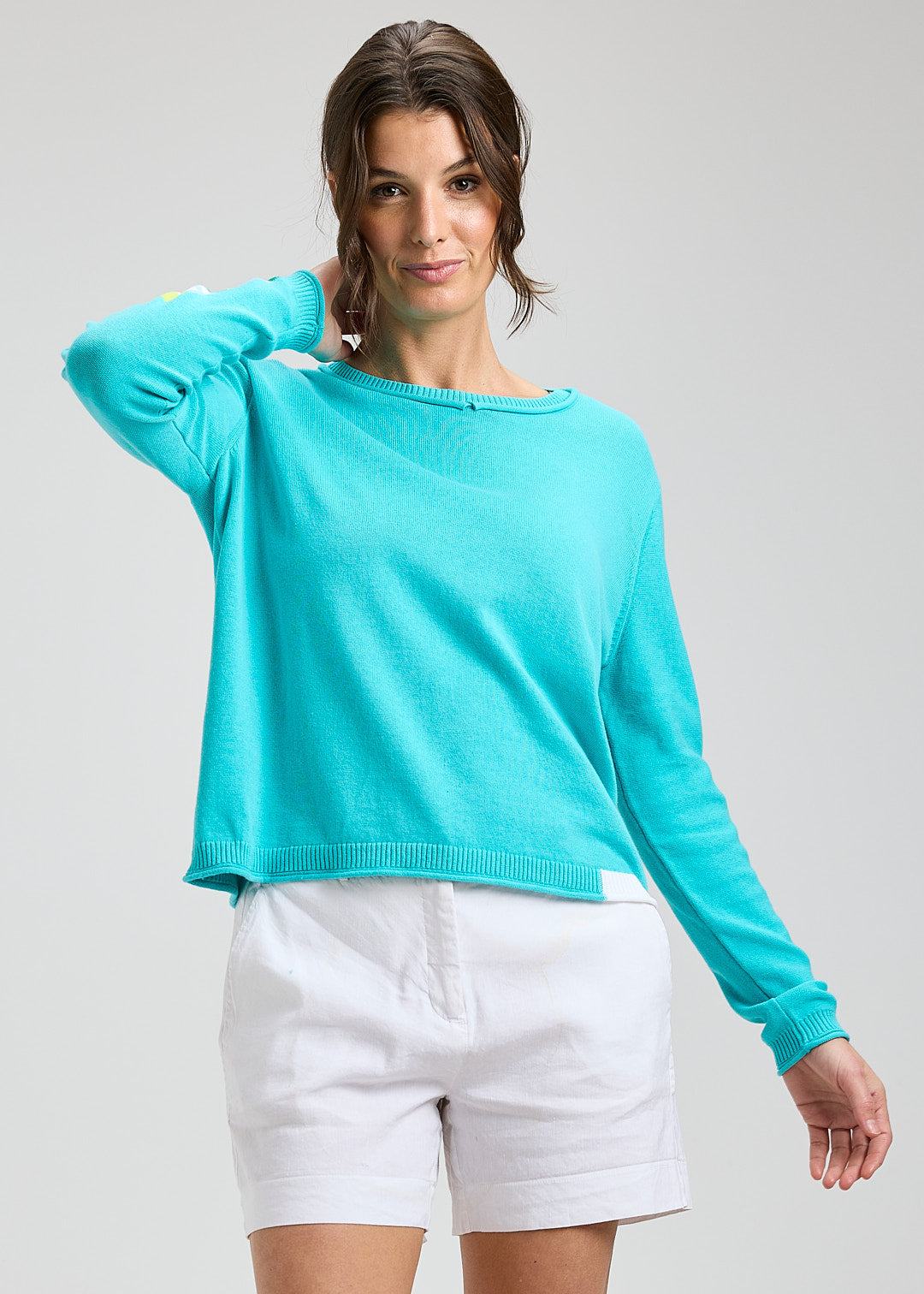 Roll Trim Sweater